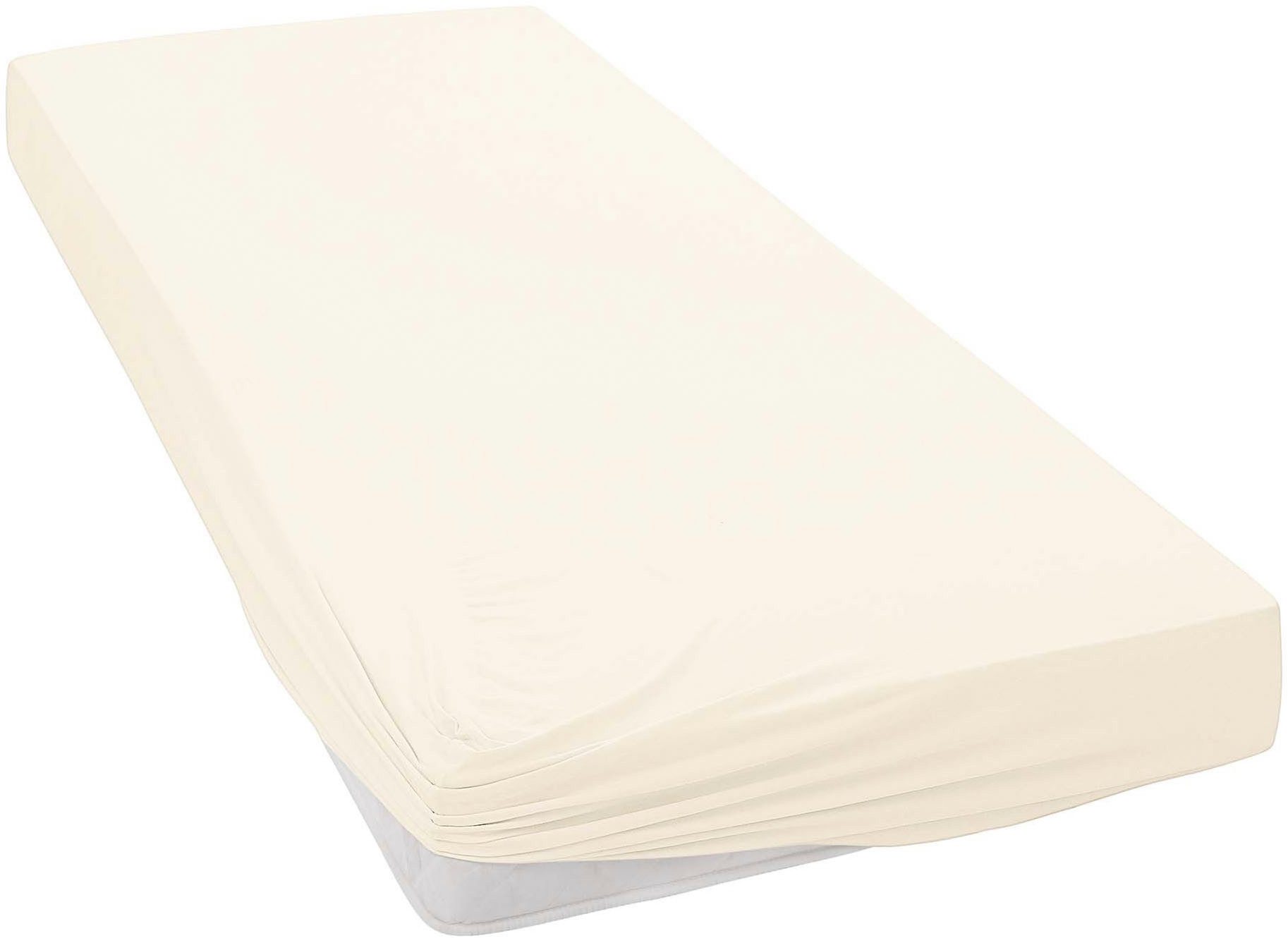 Janine Spannbettlaken ELASTIC 5002, Jersey-Elasthan, Gummizug: rundum, (1 S günstig online kaufen