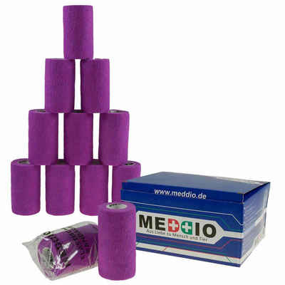 meDDio Pferdebandage 12 Haftbandagen Größe+Farbe wählbar, calm purple