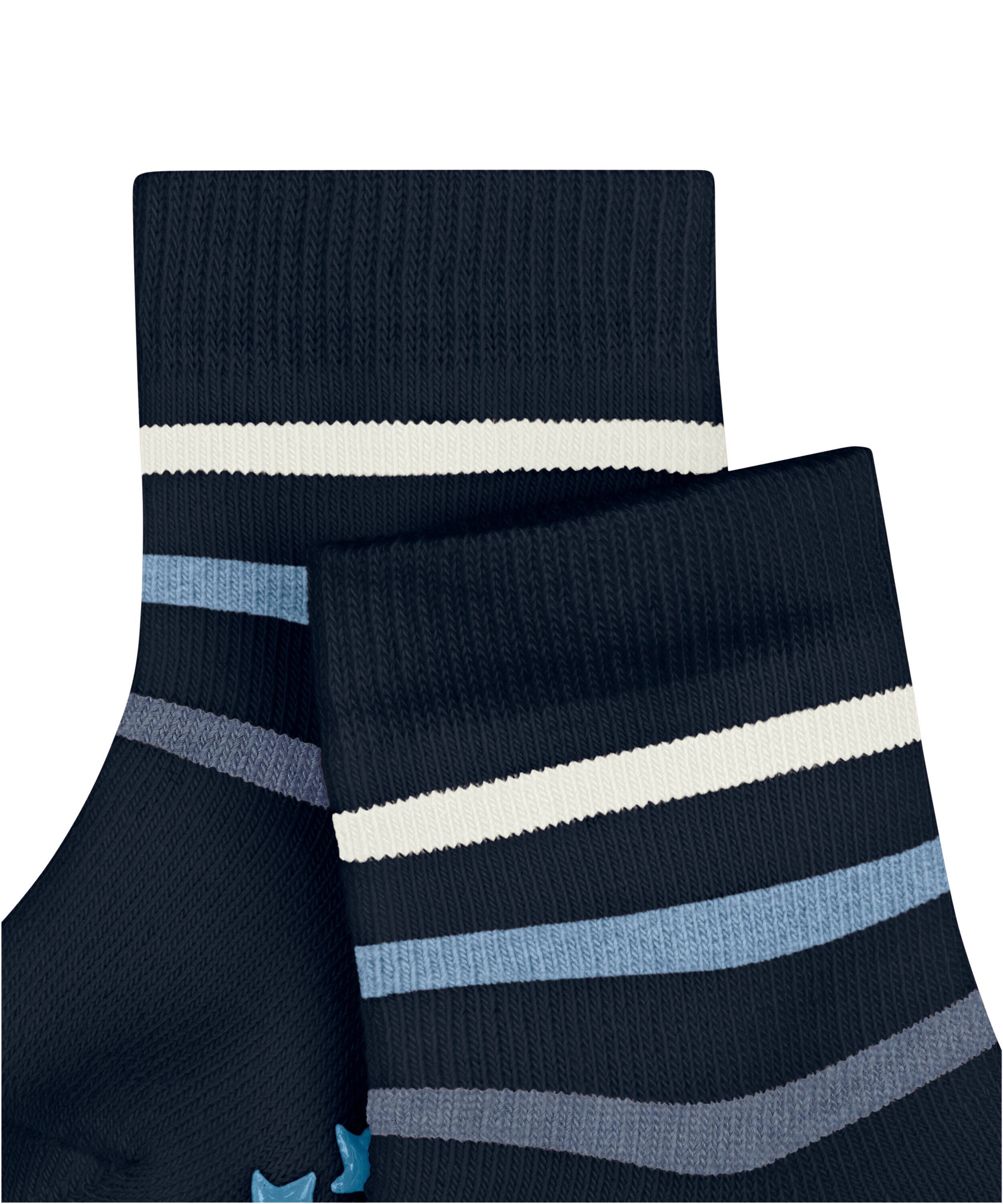 FALKE Haussocken Multi Stripe (1-Paar) Vollplüsch-Strumpf aus Baumwolle