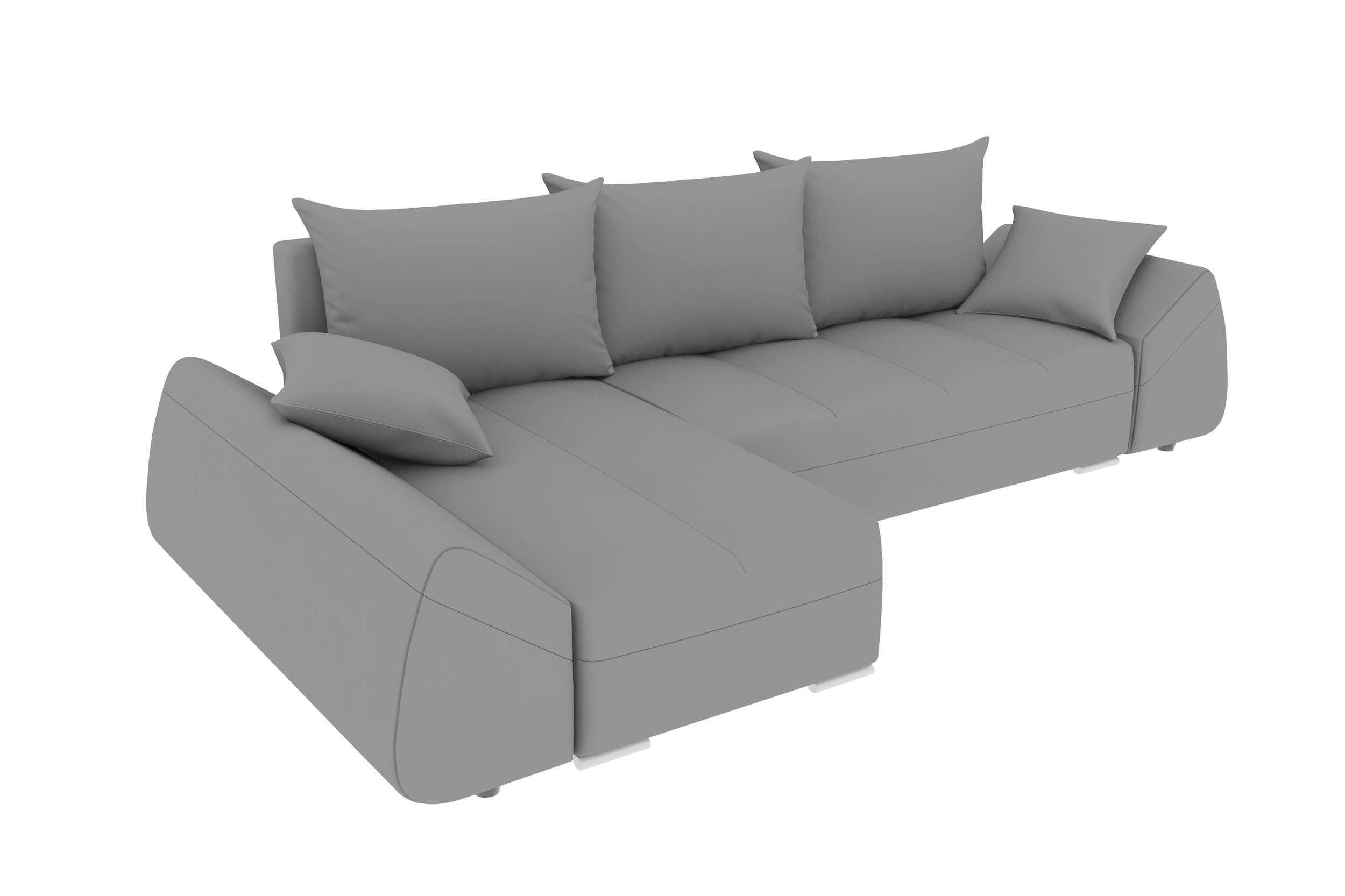 Stylefy Sitzkomfort, mit Design Ecksofa Eckcouch, mit Sofa, Bettfunktion, Modern L-Form, Bettkasten, Cascade,