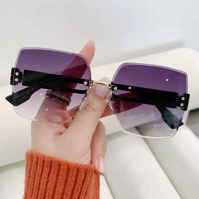 Vbrisi Sonnenbrille Sonnenbrille Damen, UV-Schutz, mit Brillenetui verschiedene Farben erhältlich, Zeitlos trendige Sonnenbrille