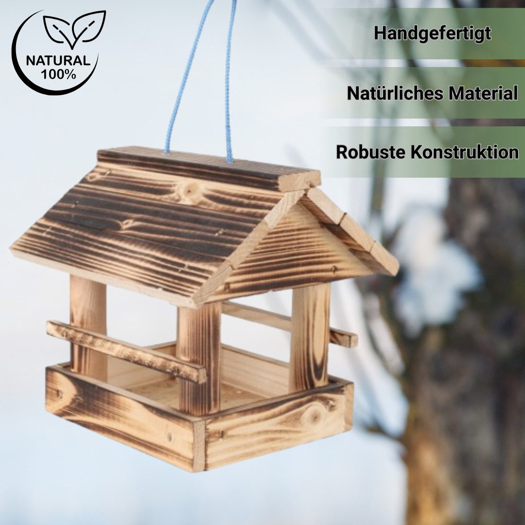 Vogelhaus Vogelfutterhaus aus Holz Vogelfutterspender Vogelhaus Futterhaus