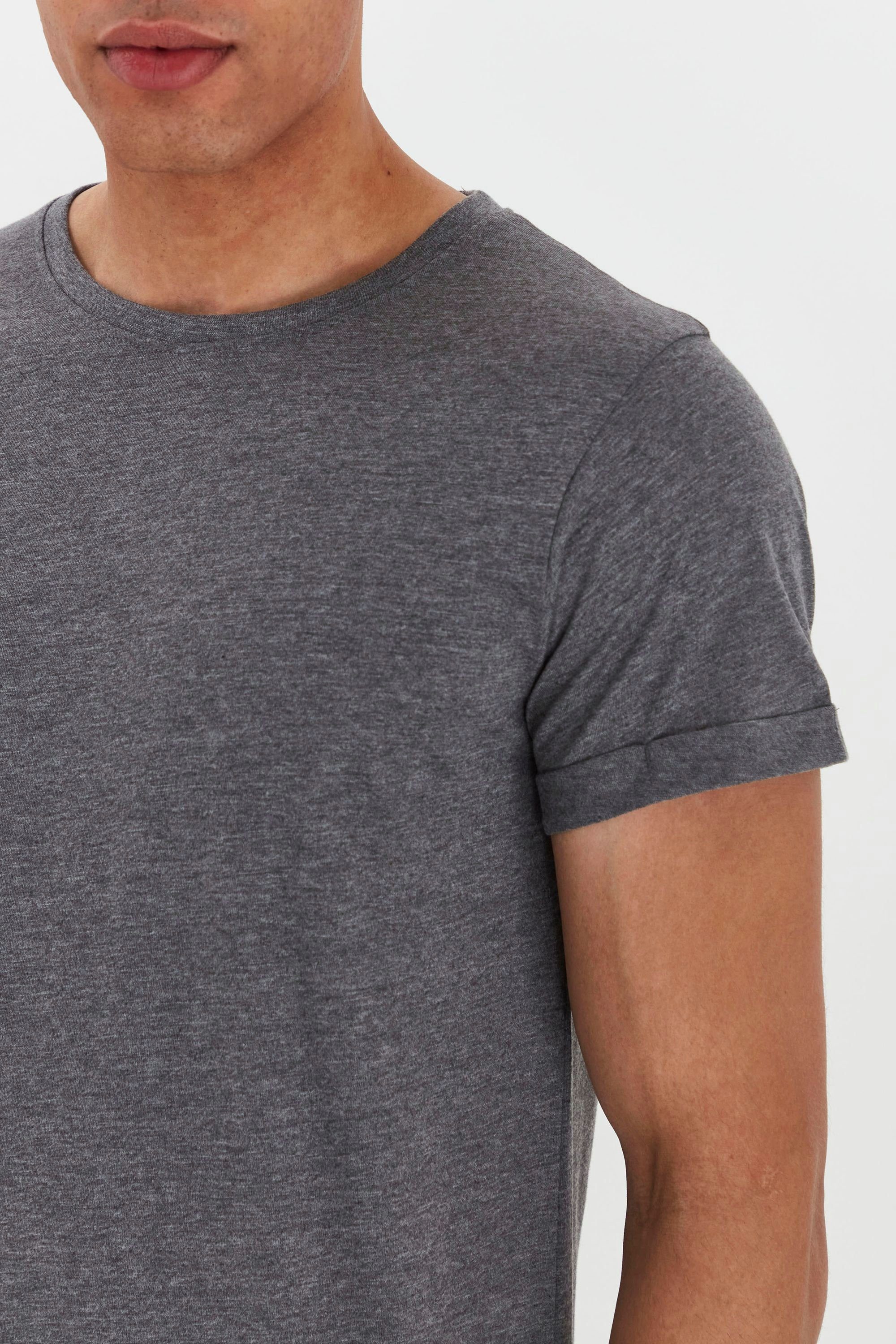 Melange (8236) Grey Longshirt !Solid SDLongo T-Shirt