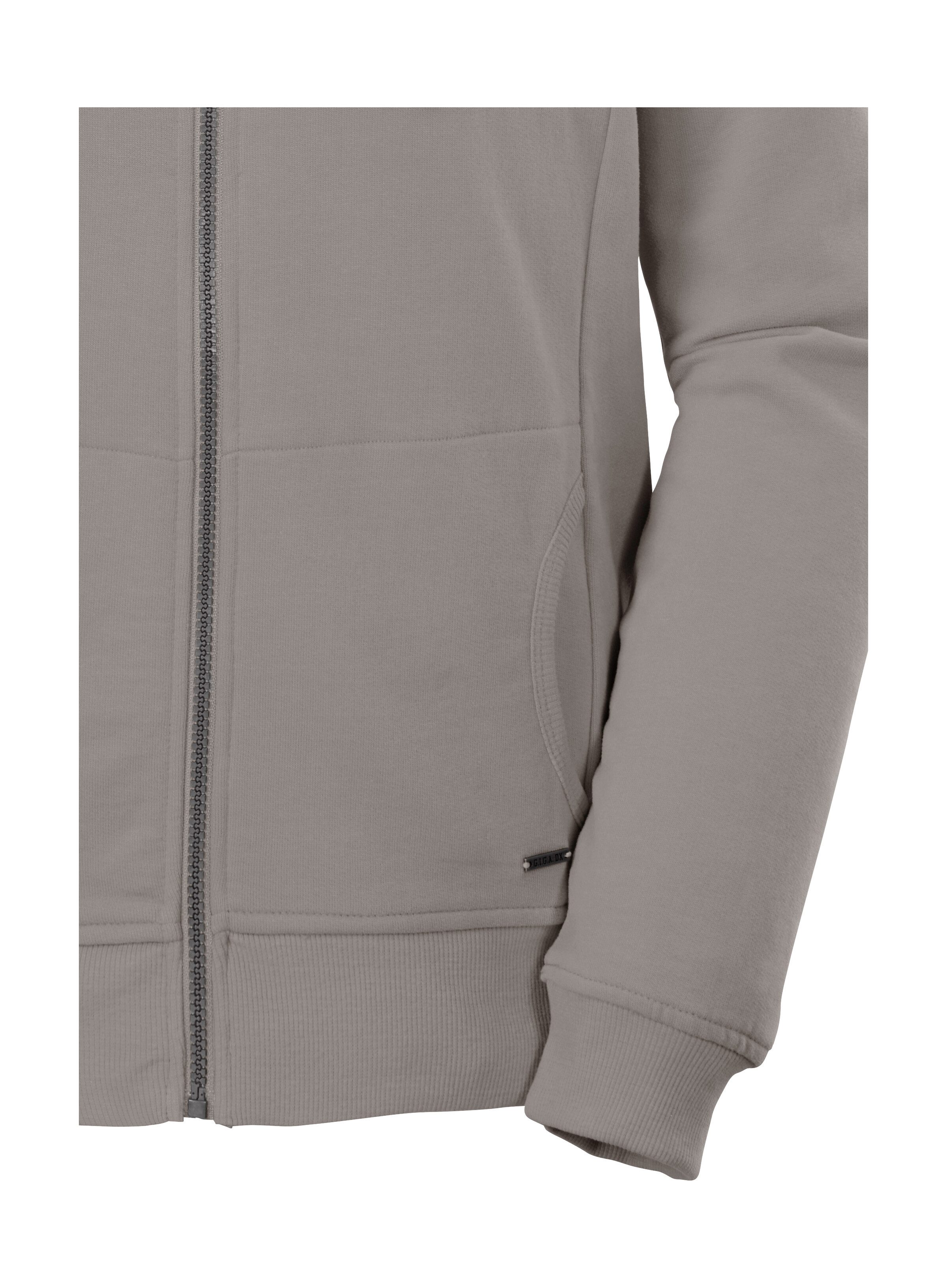 G.I.G.A. DX by killtec Sweatjacke GS 26 WMN SWT JCKT GOTS GOTS Bio-Baumwolle, Carbon-Finish, Kapuze, elastische Bündchen