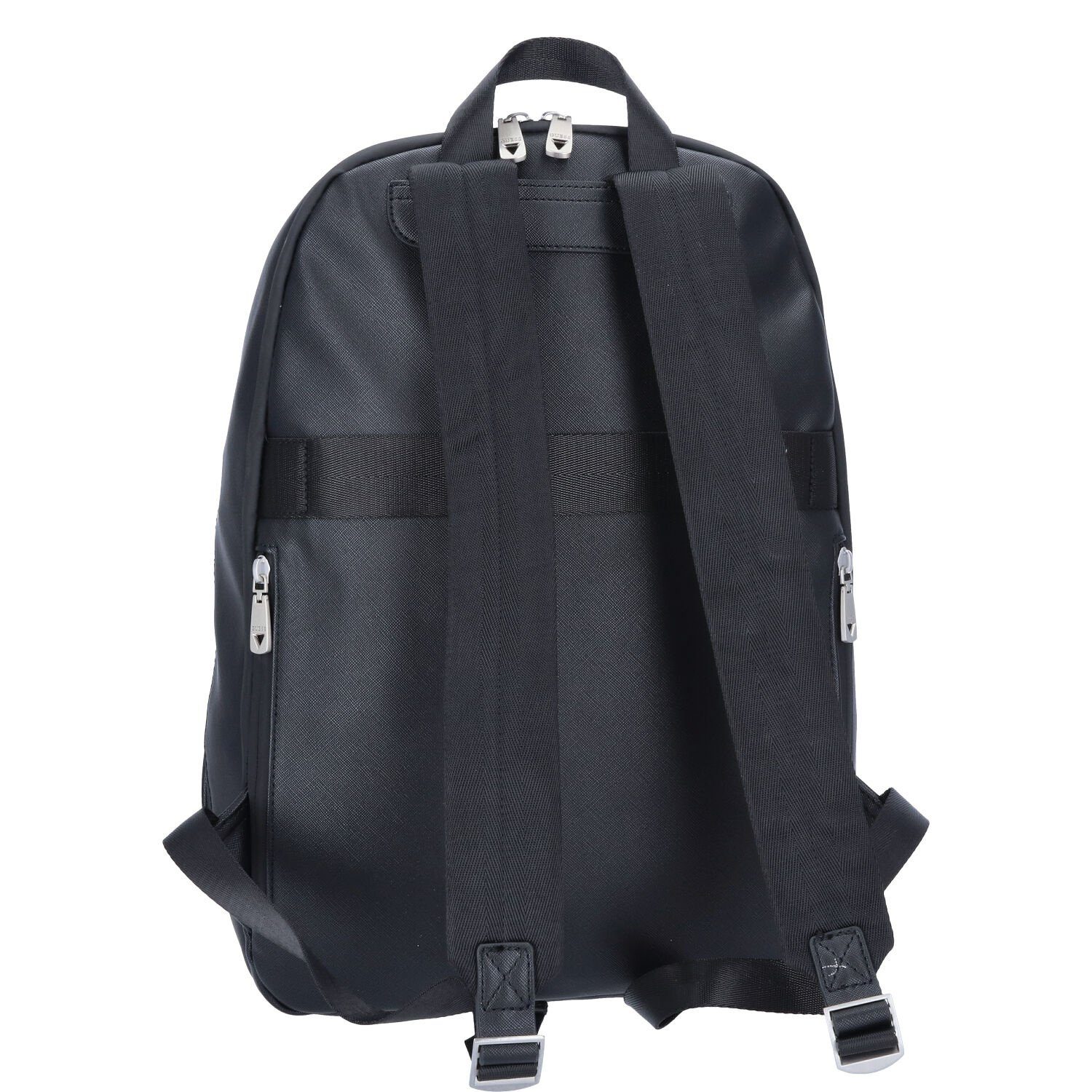 Guess Freizeitrucksack GUESS Rucksack Certosa Saffiano Black (1-tlg)