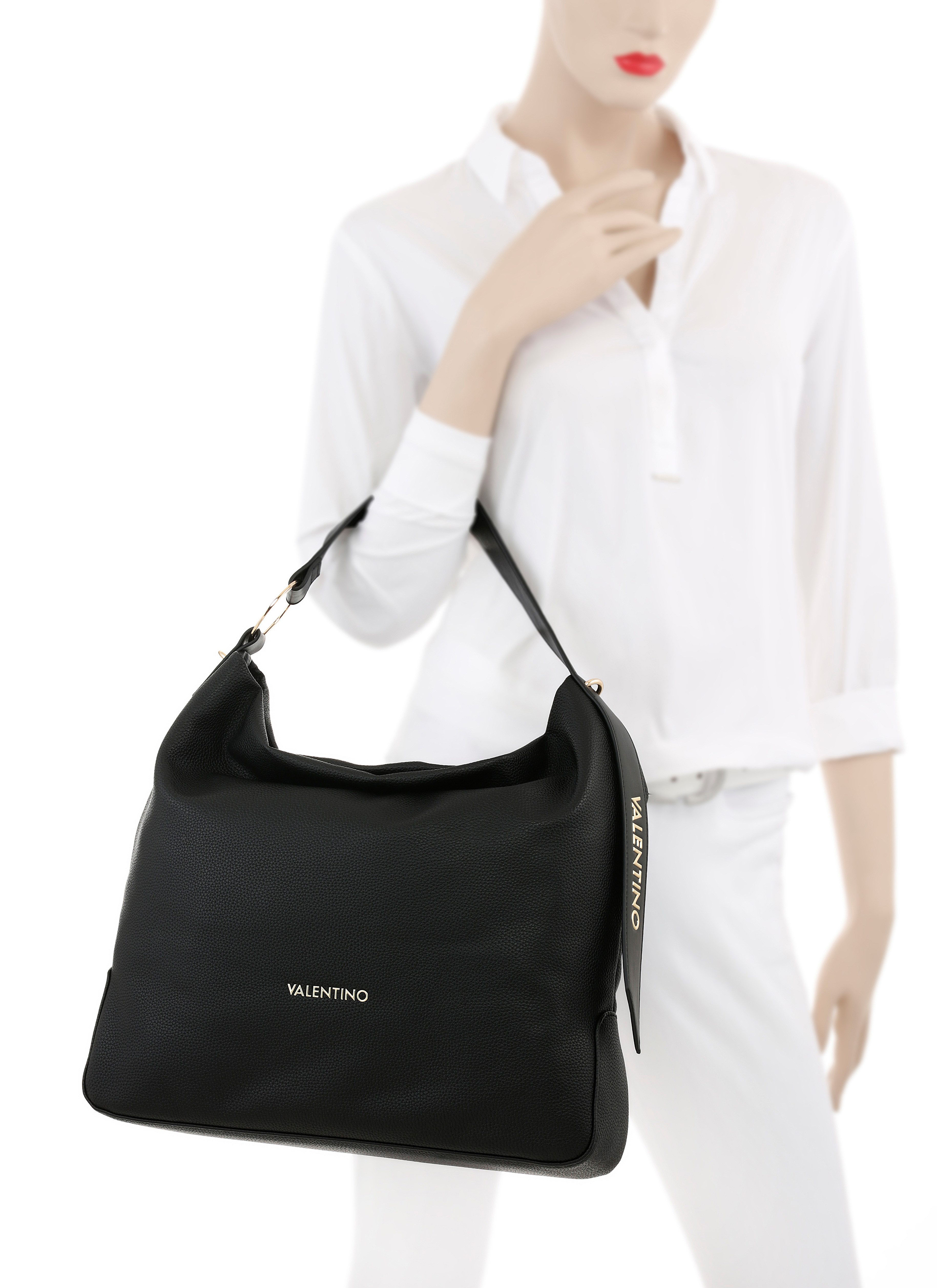 VALENTINO BAGS Hobo HOBO BAG PEONIES RE, Henkeltasche, Schultertasche, Umhä günstig online kaufen