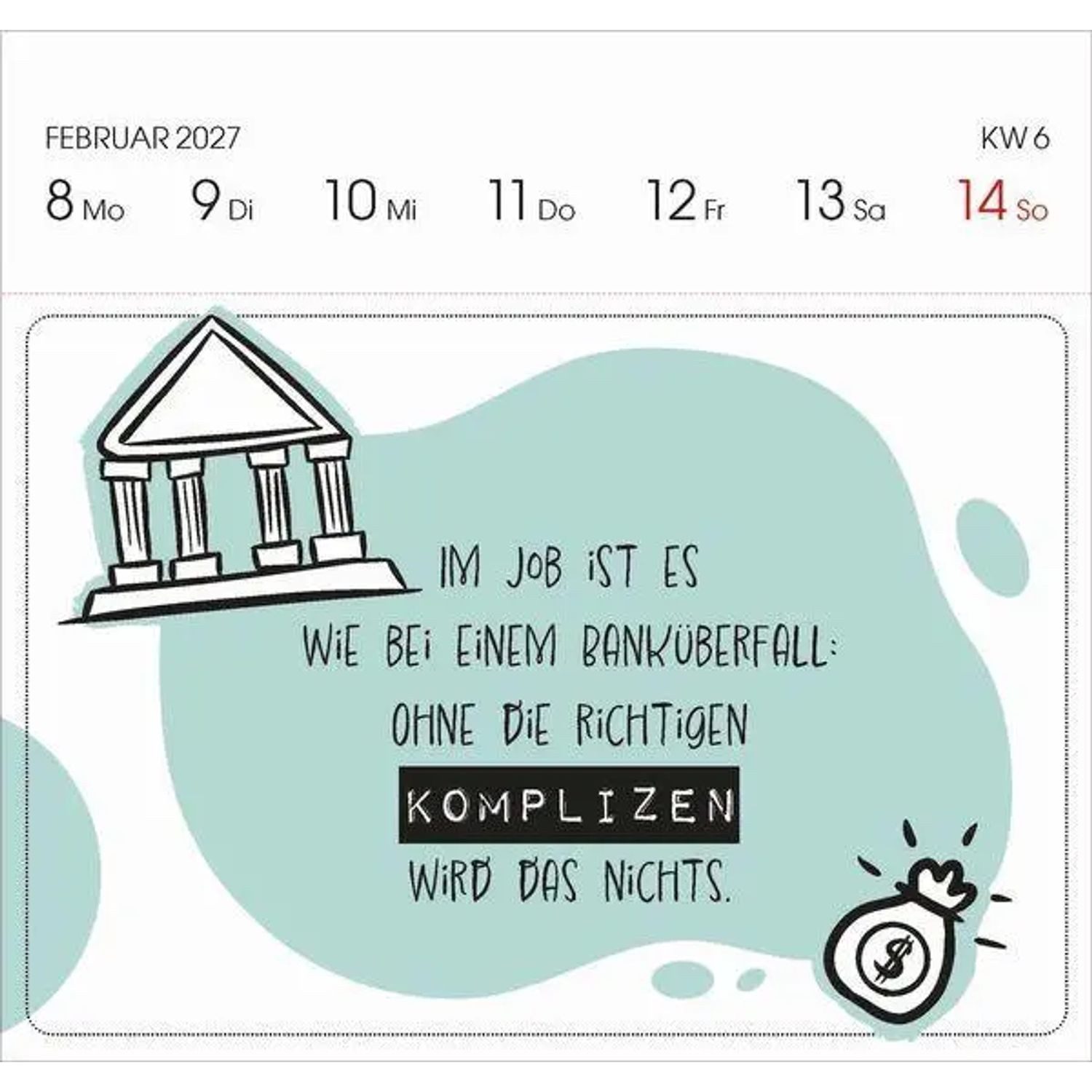 Korsch Verlag Wandkalender Visual Words Office 2027