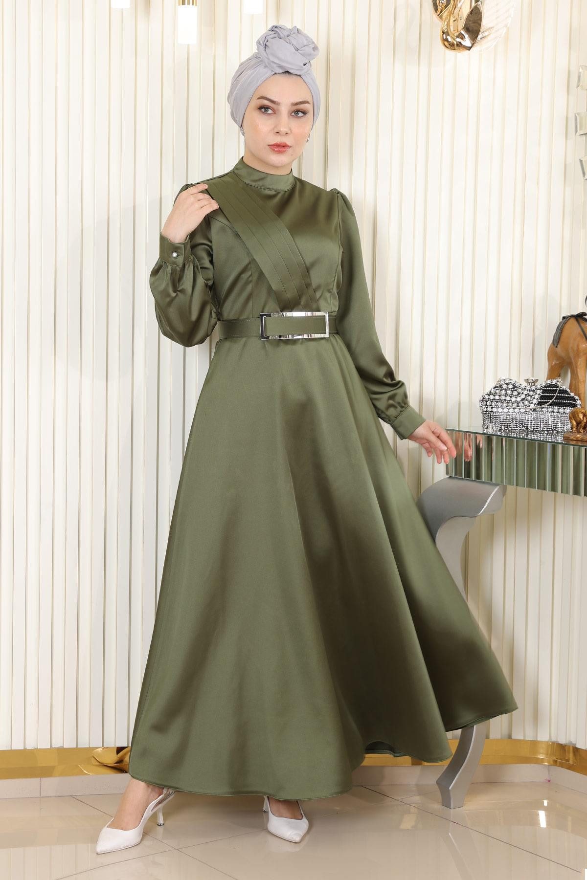 MODAMİHRAM Midikleid Abendkleid Satin günstig online kaufen