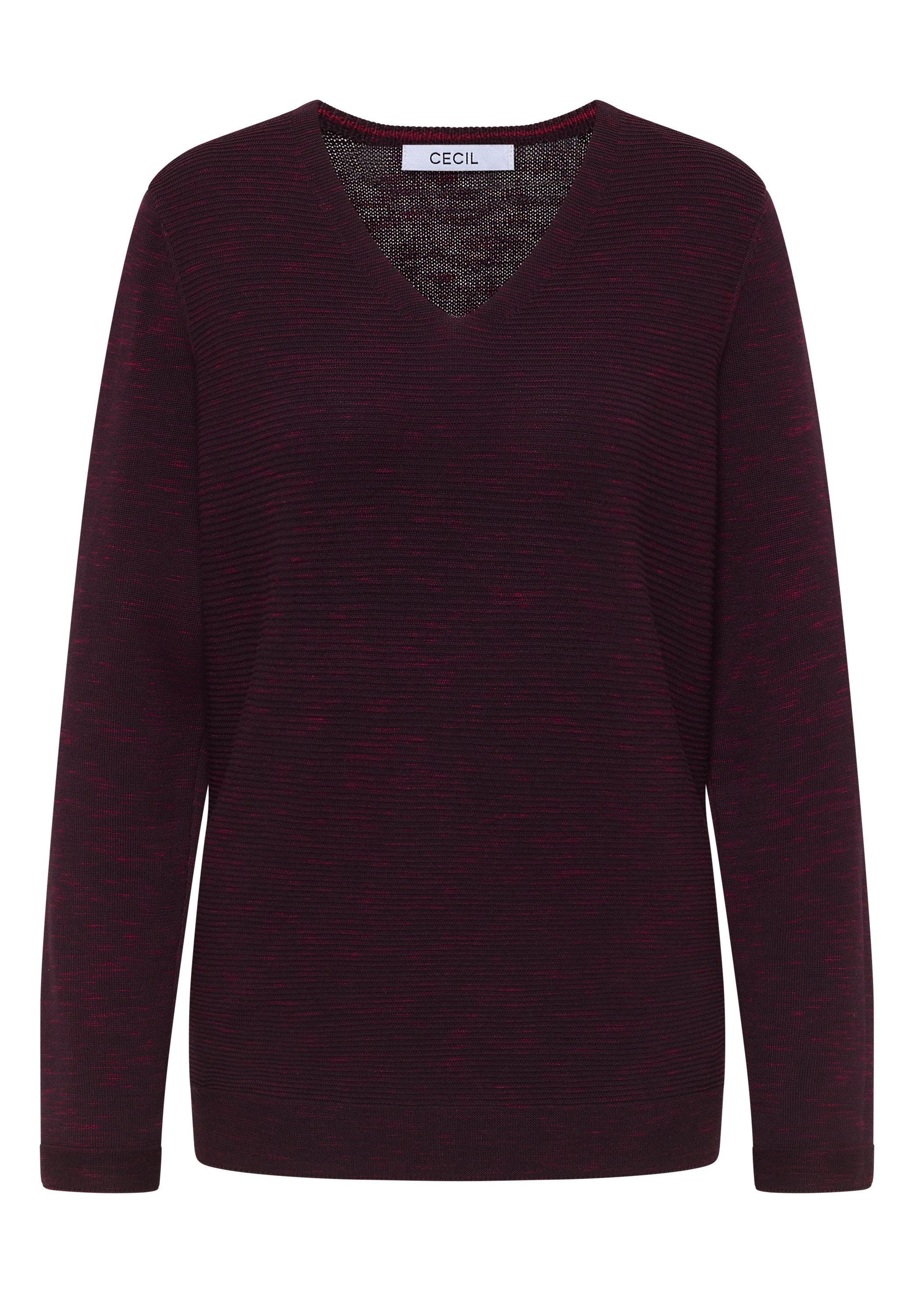 eggplant red heather melange