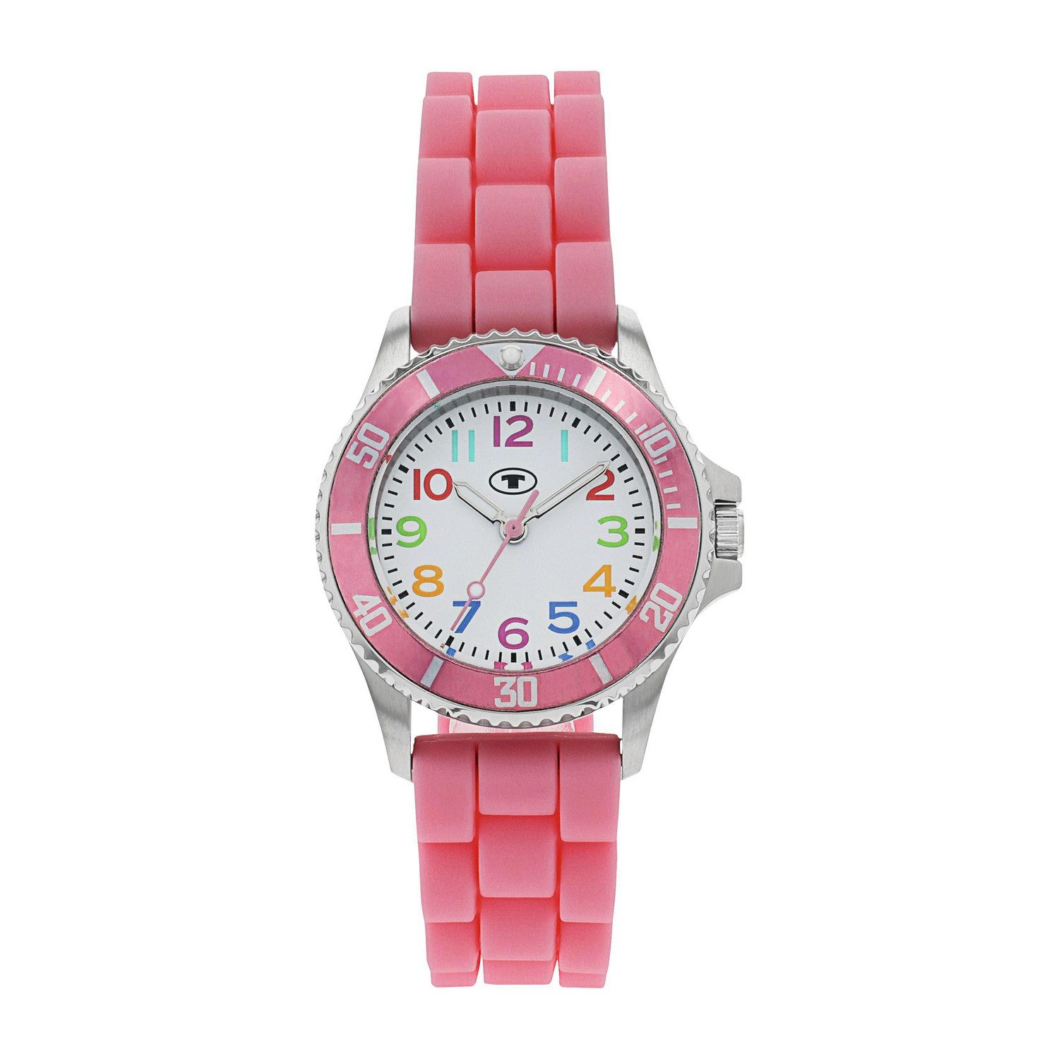 TOM TAILOR Quarzuhr 2100704, Armbanduhr, Silikonarmband, Kinderuhr, Mädchen, analog