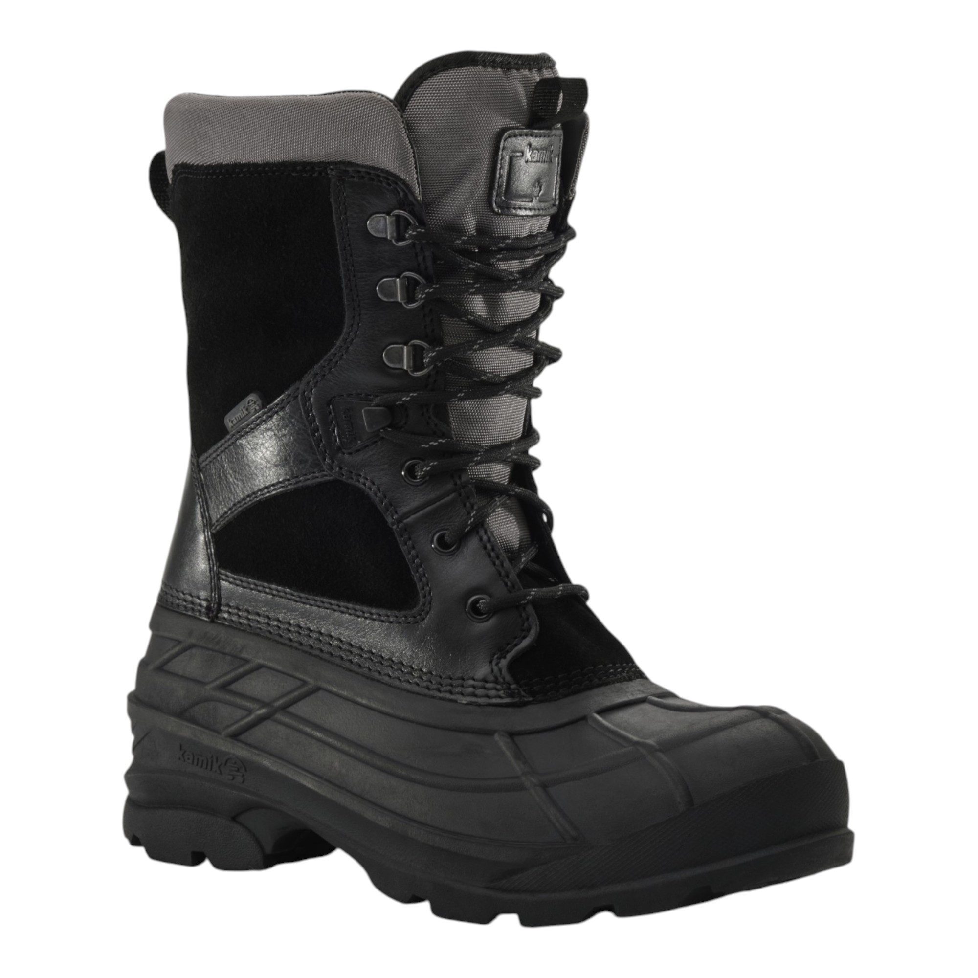 Kamik NationPlus (Suedeleder, wasserdicht) 2026 schwarz Herren Winterstiefel