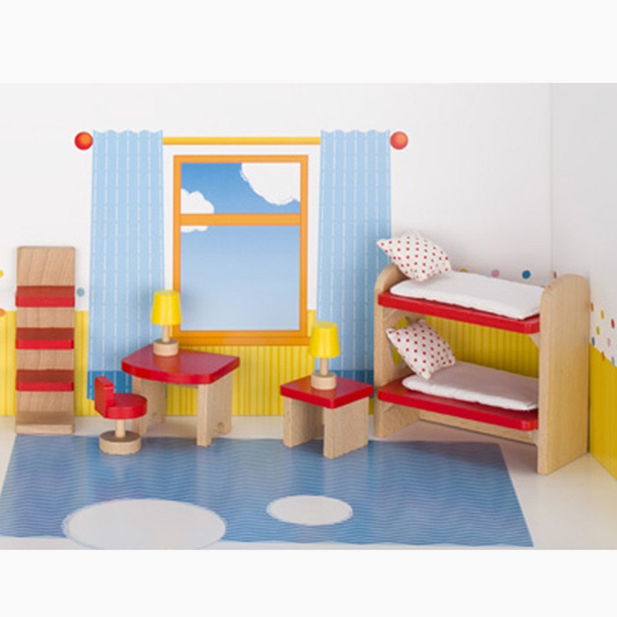 goki Puppenhausmöbel Puppenmöbel Kinderzimmer, goki basic. günstig online kaufen