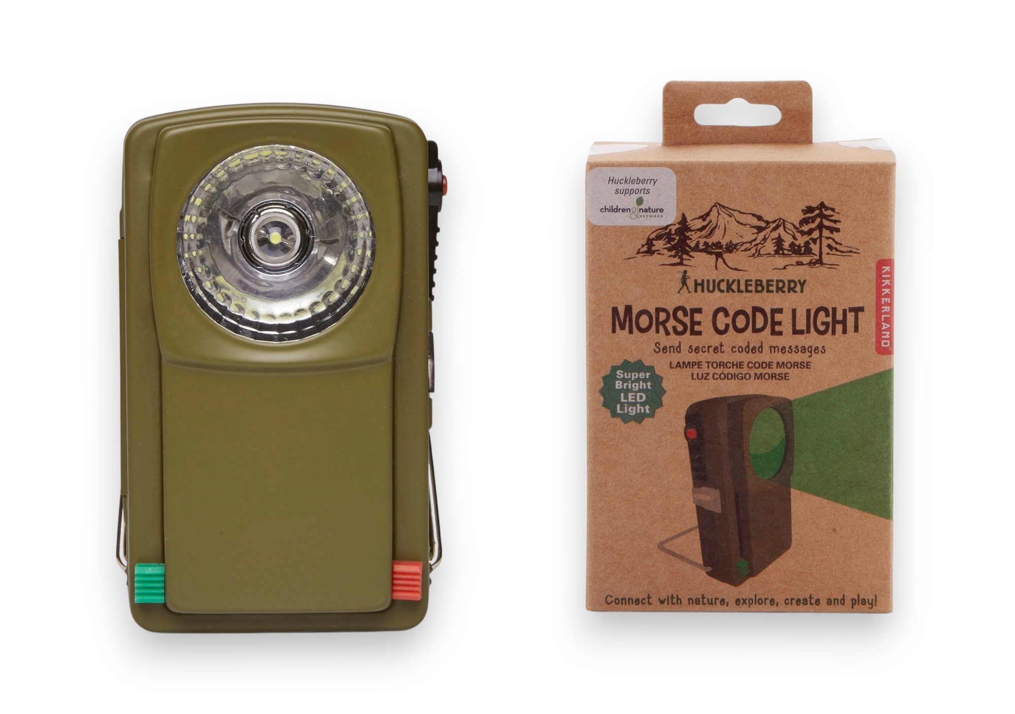 Taschenlampe Huckleberry Morse Code Light – Retro LED-Taschenlampe