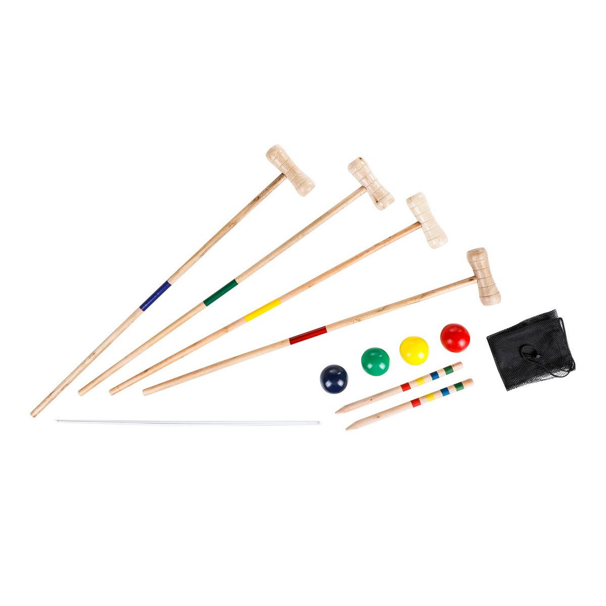 Spielzeug-Gartenset HI Crocket-Spiel Krocket Croquetspiel Holzspielzeug