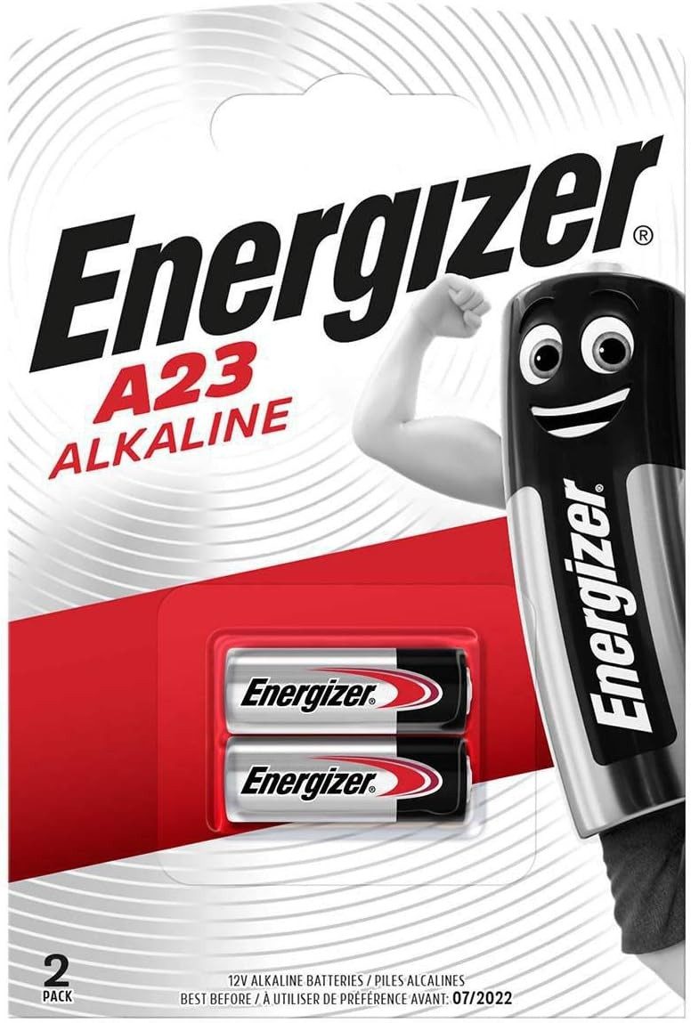 Energizer Energizer A23 Alkaline Batterien 12 V 23A 50 mAh 2er Pack Batterie, (12 V V, 2 St), 12V Einwegbatterie