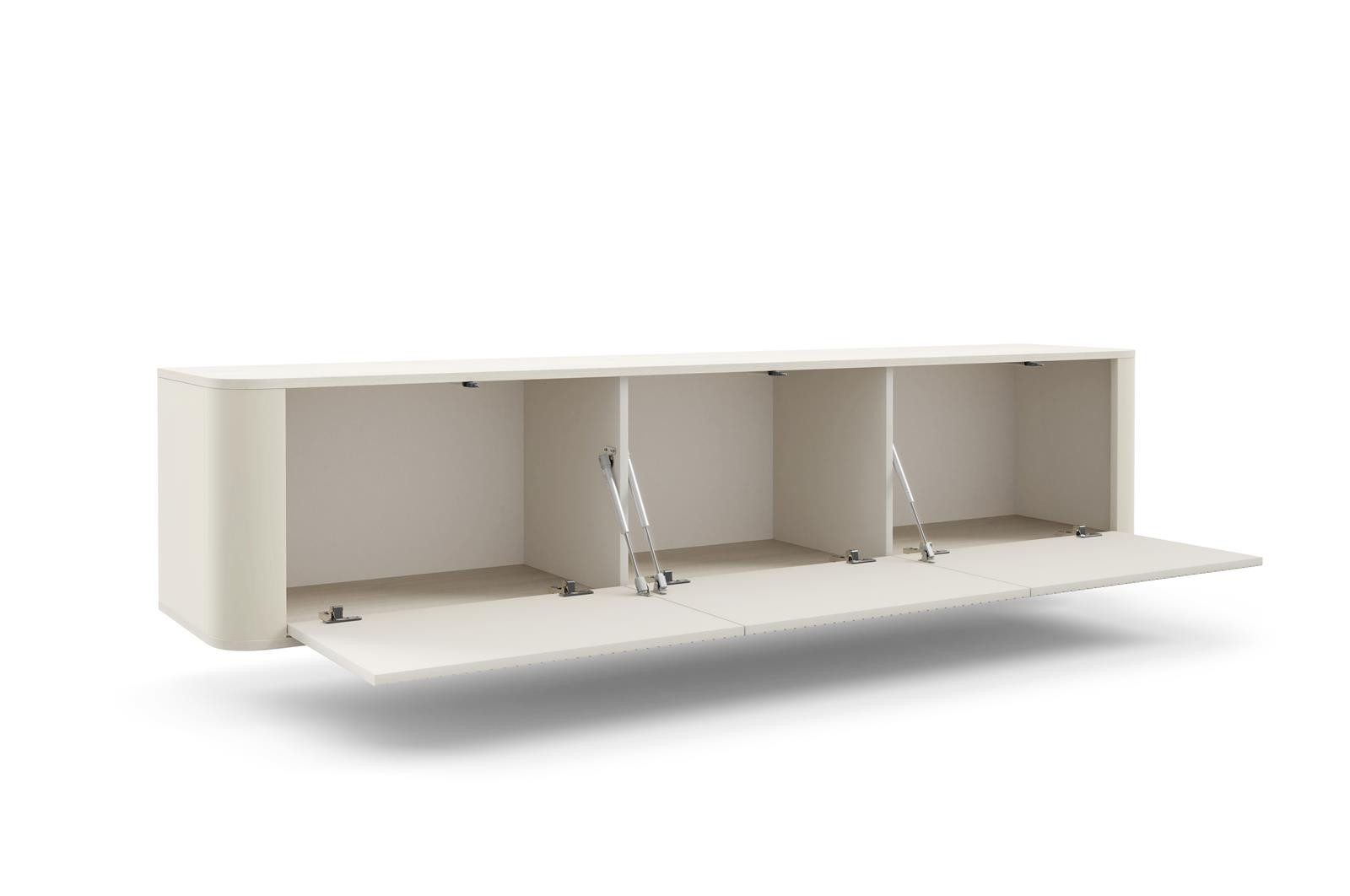 Compleo TV-Schrank modern und Japandi Design, Lowboard 200 cm breit MADE IN EU, TOPSELLER