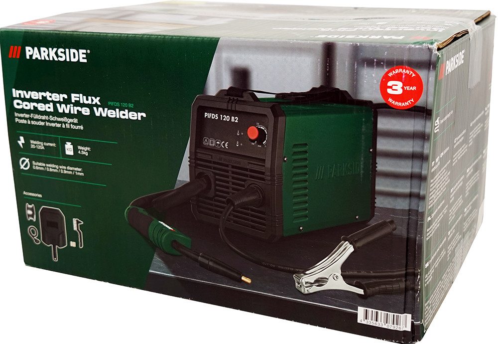 Parkside Inverterschweißgerät PIFDS 120 B2, inkl. Tragegurt