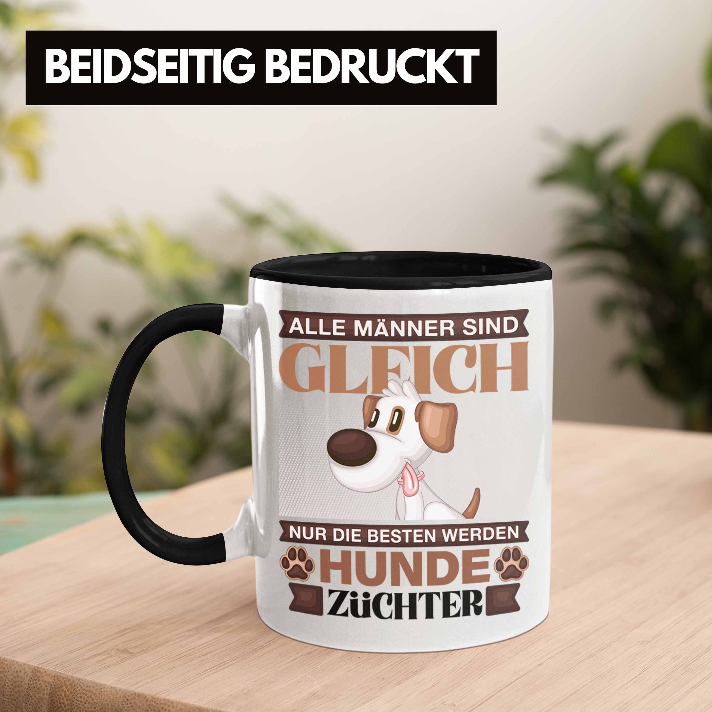 Lustiger Geschenkidee Tasse Trendation Hunde Geschenk - Trendation Schwarz Spruch Züchter Tasse