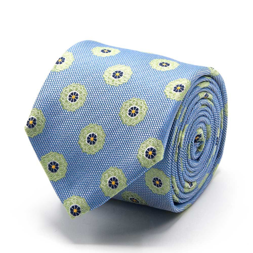 Krawatte Seiden-Jacquard Krawatte mit Blüten-Muster