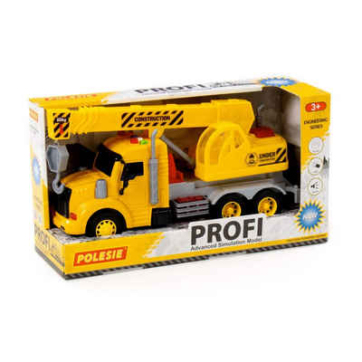 Polesie Spielzeug-Auto Polesie Profi LKW-Kran mit Schwungantrieb Box