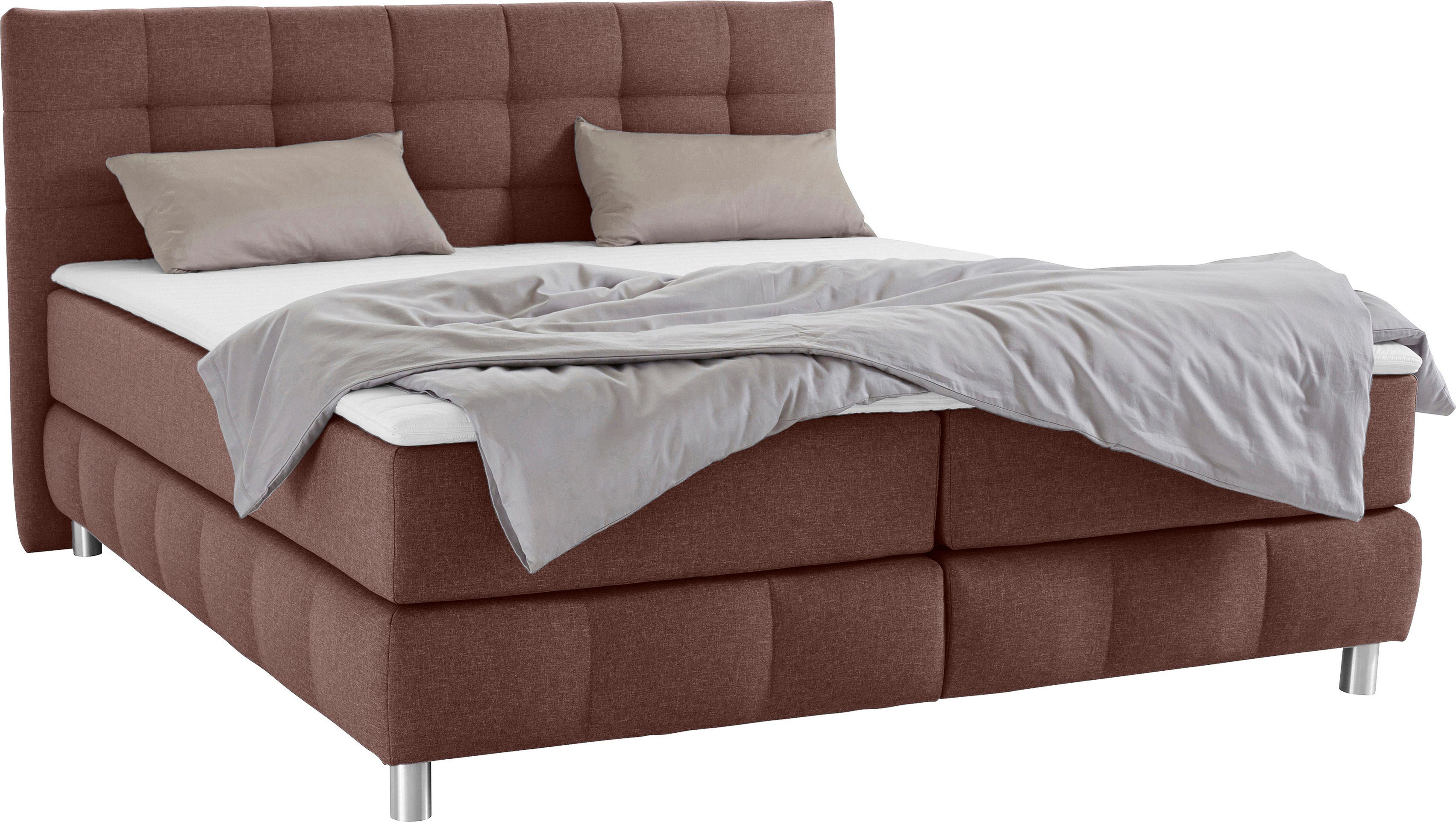 andas Boxspringbett Salo, incl. Topper, 6 günstig online kaufen