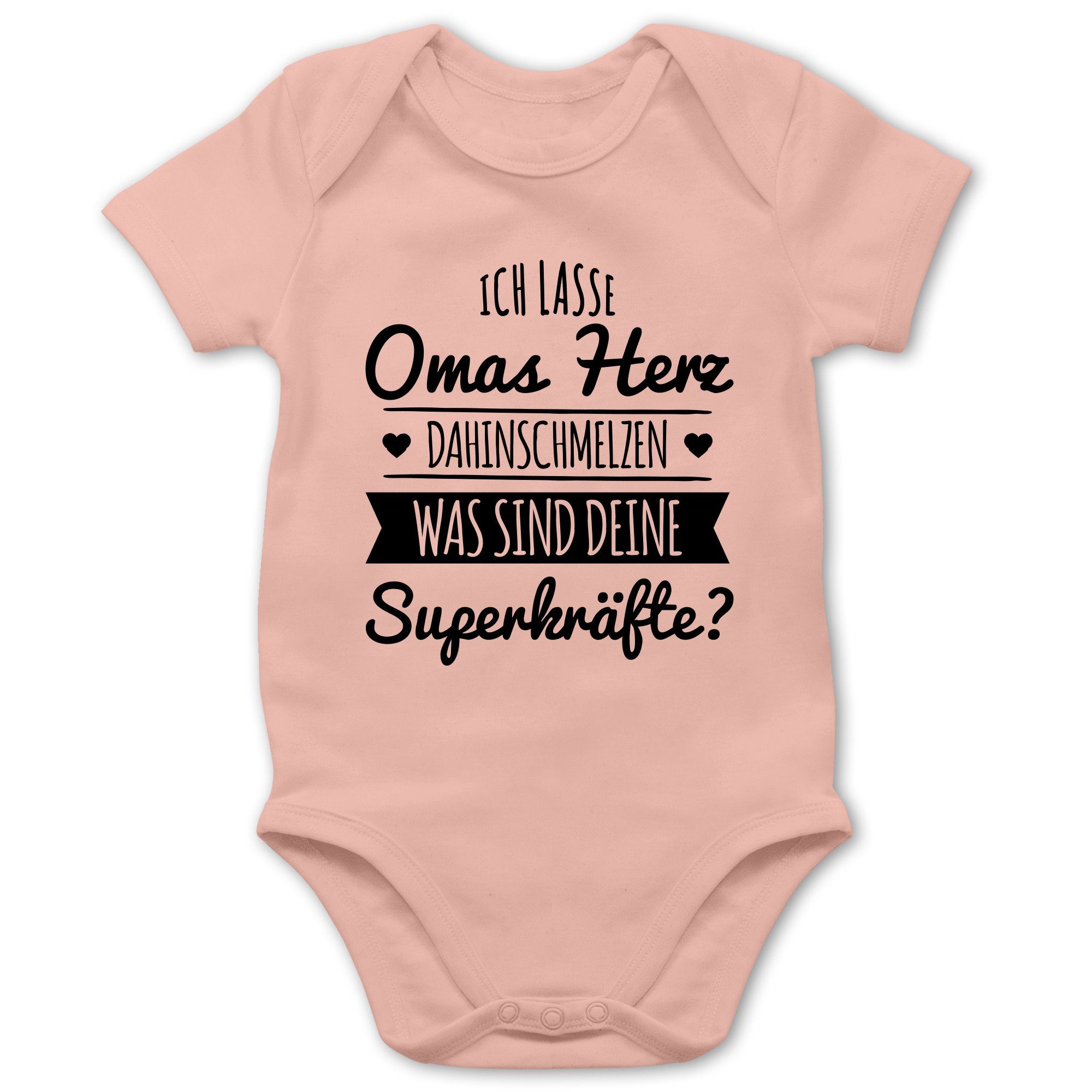 Shirtracer Shirtbody »Omas Herz dahinschmelzen Sprüche Baby Baby