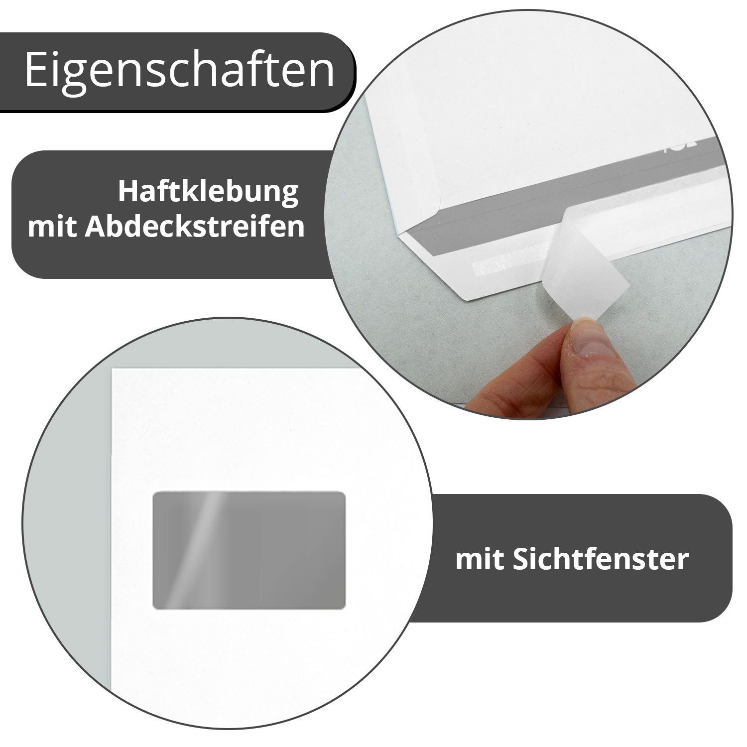 younikat Briefumschlag easydruck24de Umschläge mit Fenster DIN C4 - 250 Stück, az255