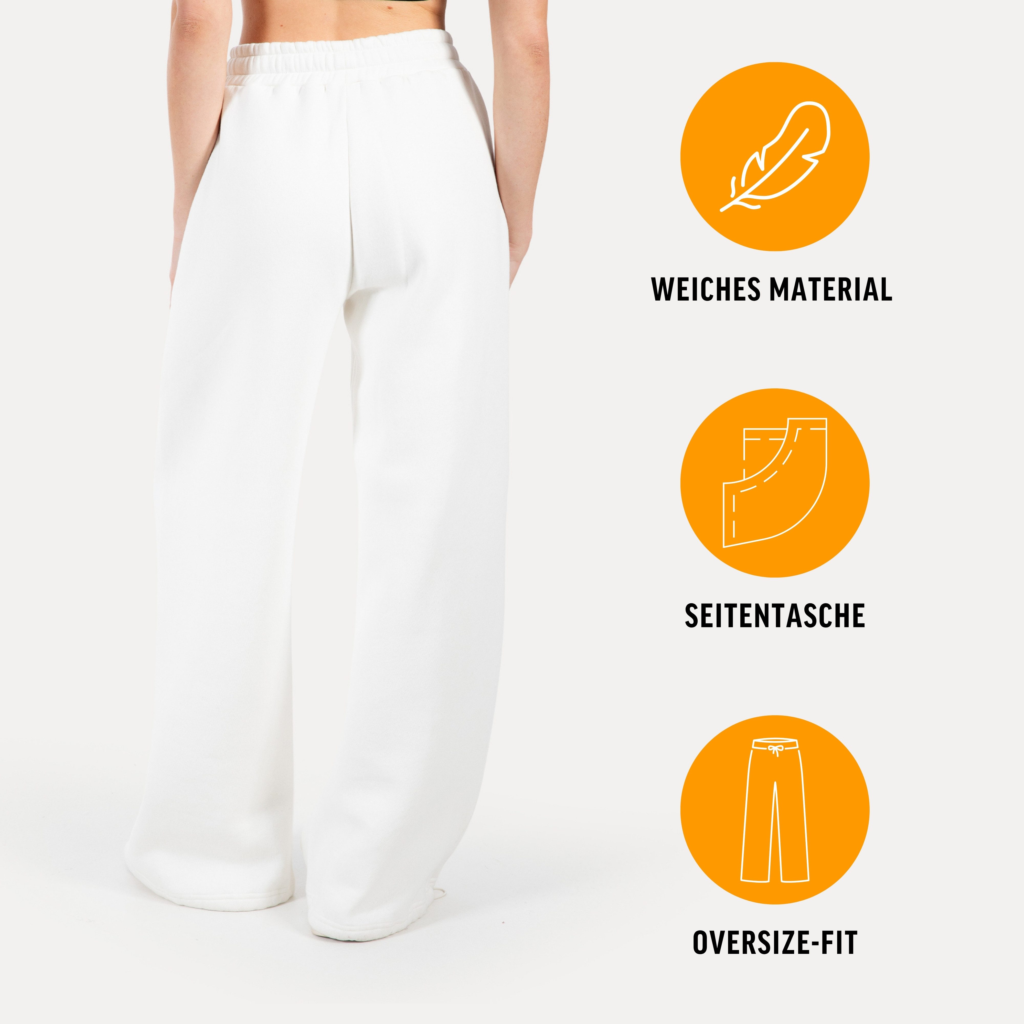 Smilodox Jogginghose Damen Siara, Bequeme Freizeithose mit Seitentaschen, Gym & Homewear Trainingshose mit verstellbarem Beinabschluss