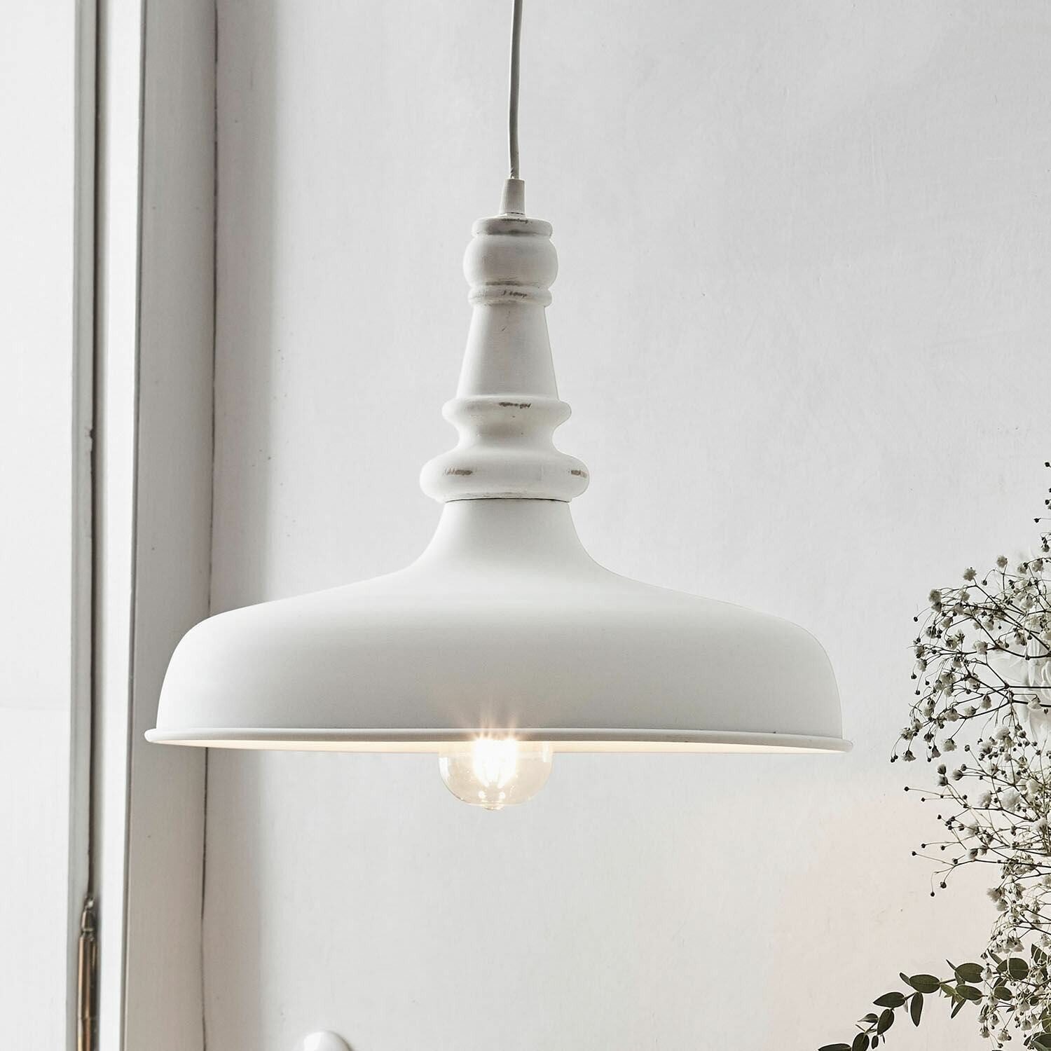 Mirabeau Hängeleuchten Hängelampe Camryn antikweiß günstig online kaufen