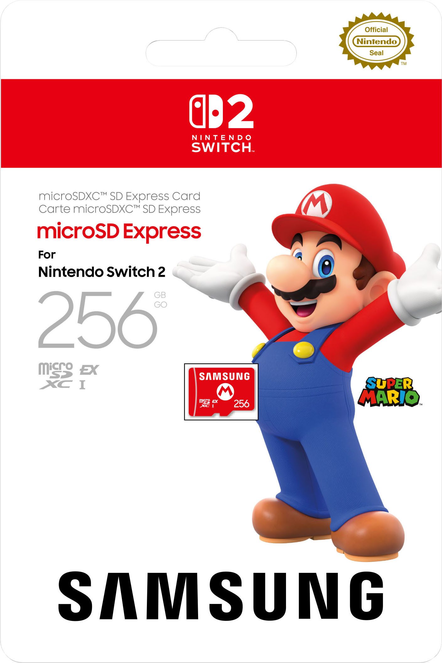 Nintendo Switch 2 microSDXC EXPRESS 256 GB (Mario Design) Speicherkarte (256 GB)