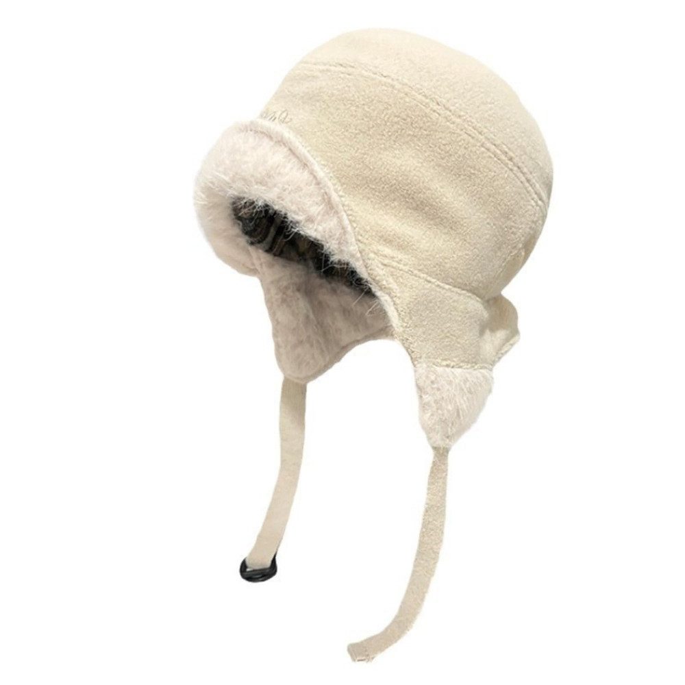 Blusmart Plüschmütze Winter Bomber Hüte (Warme Wintermütze mit Fellbesatz, Unisex-Ohrenschutz Mütze) Für Herbst und Winter