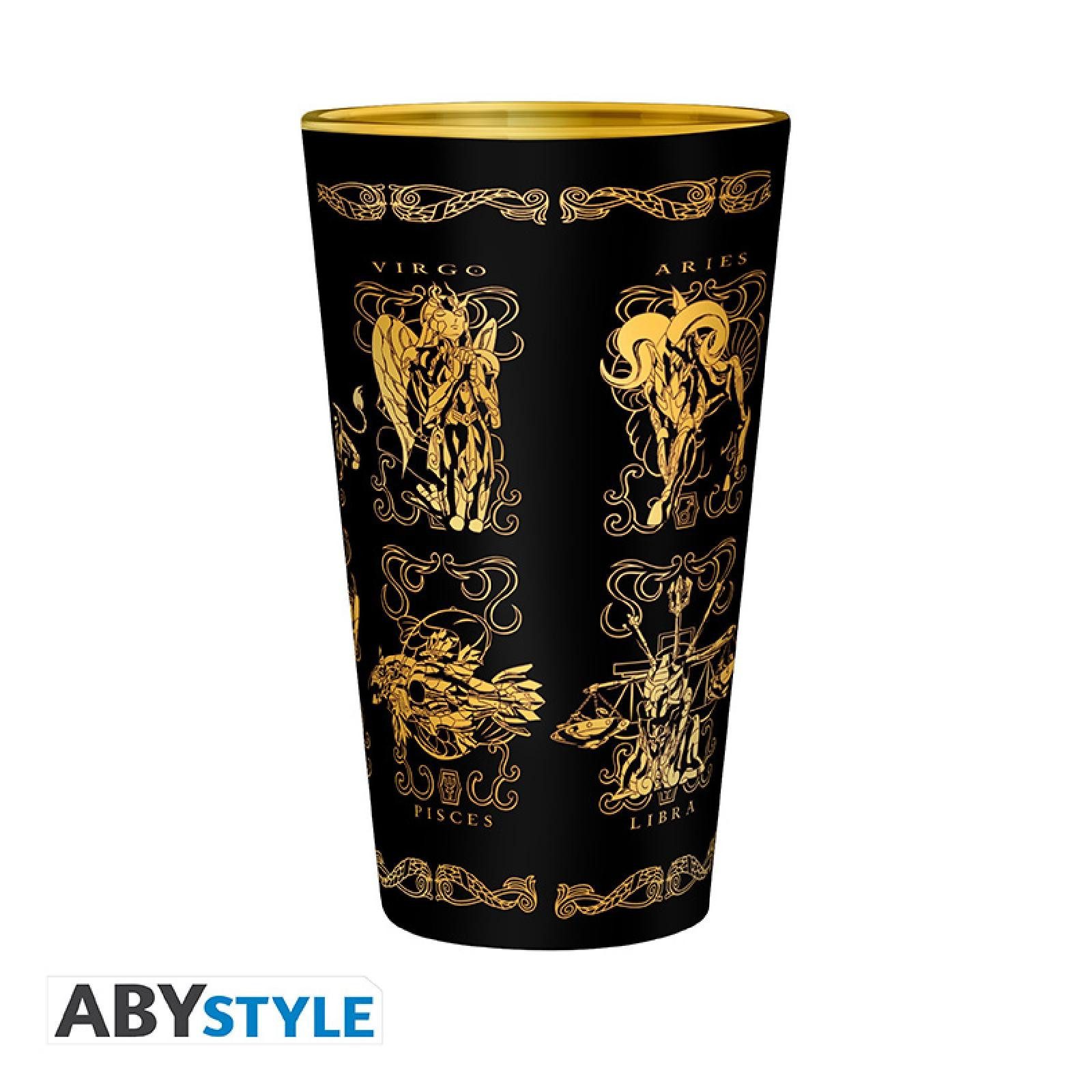 ABYstyle Tasse SAINT SEIYA - Large Glass - 400ml - Gold cloths  box