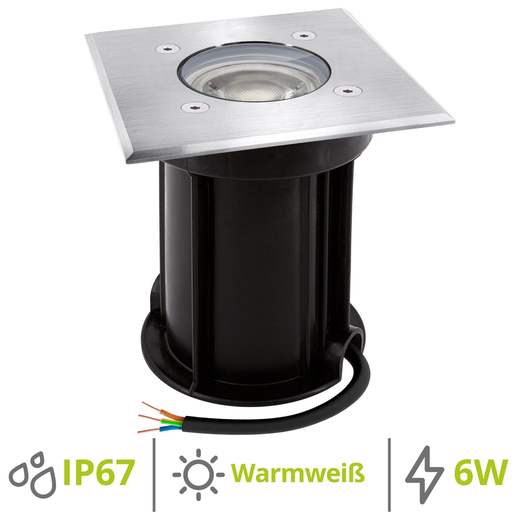 linovum LED Gartenstrahler Bodeneinbauleuchte BOQU inkl. günstig online kaufen