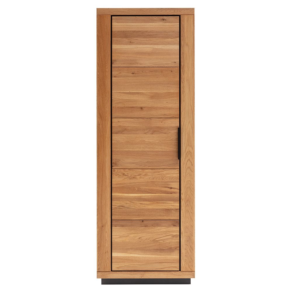 Lomadox Garderobenschrank GIUSTINO-06 Eiche teilmassiv, links/rechts montierbar, ausziehbare Kleiderstange
