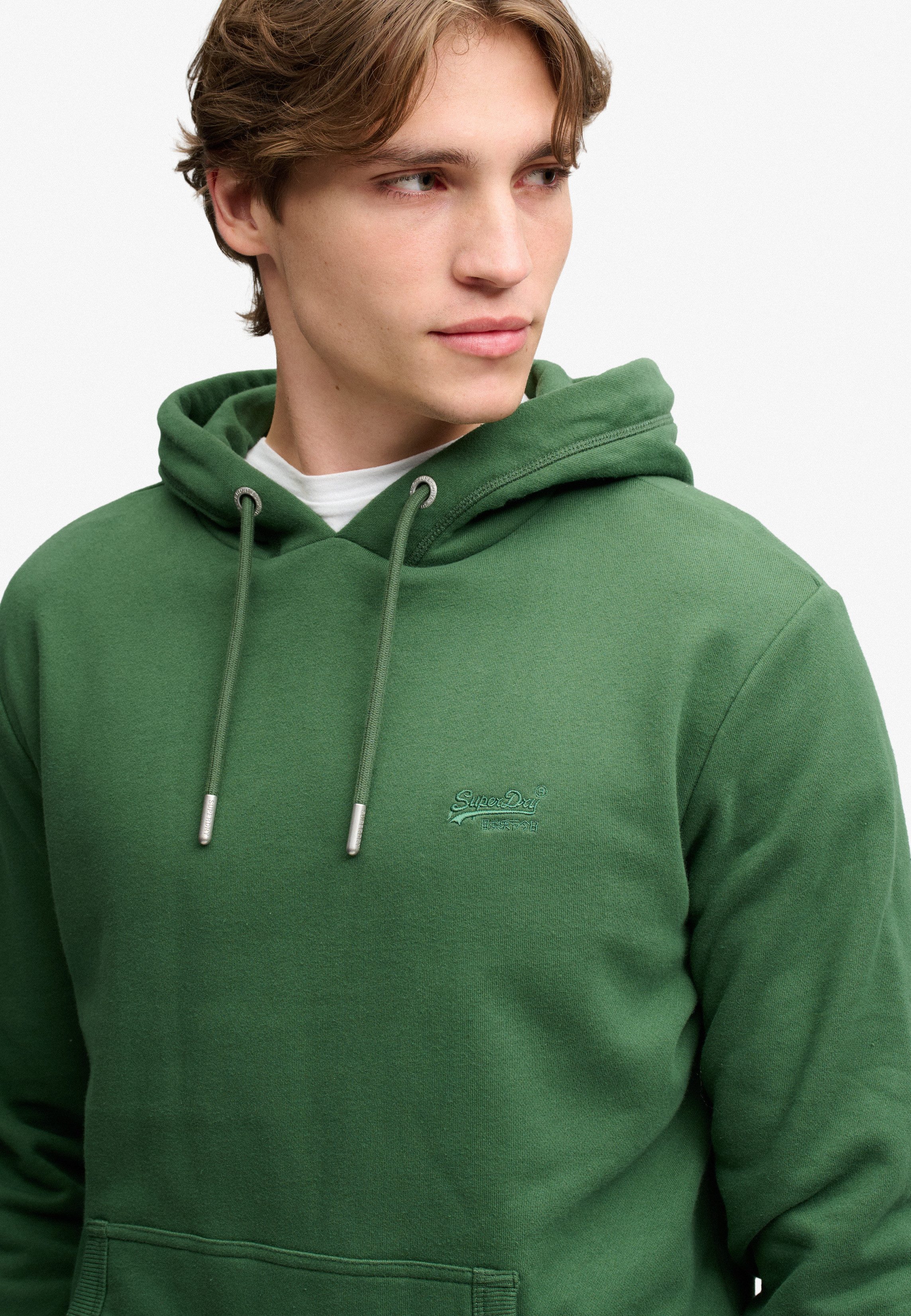 Superdry Kapuzensweatshirt Essential Logo Hoodie Hb Baumwollmischung, loose fit – Bild 4 von 5