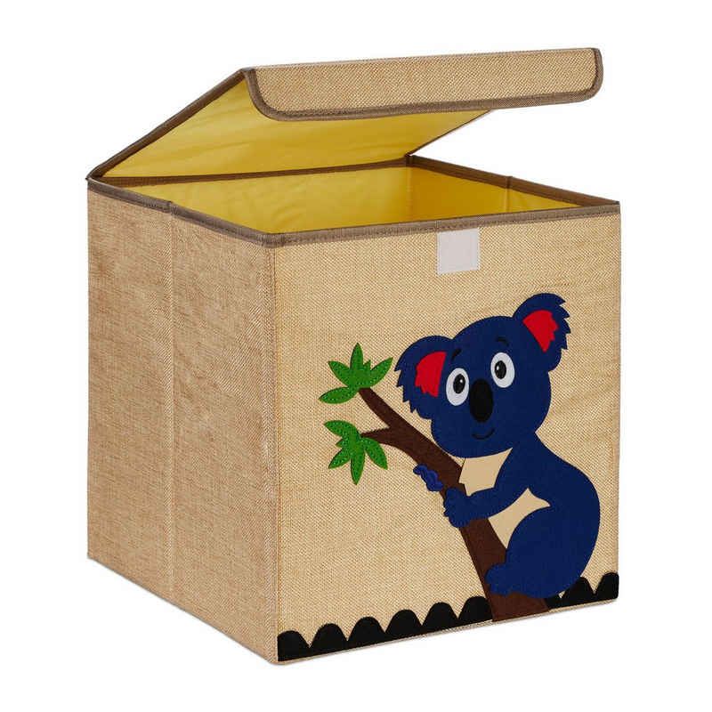 relaxdays Aufbewahrungsbox Aufbewahrungsbox für Kinder, Koala