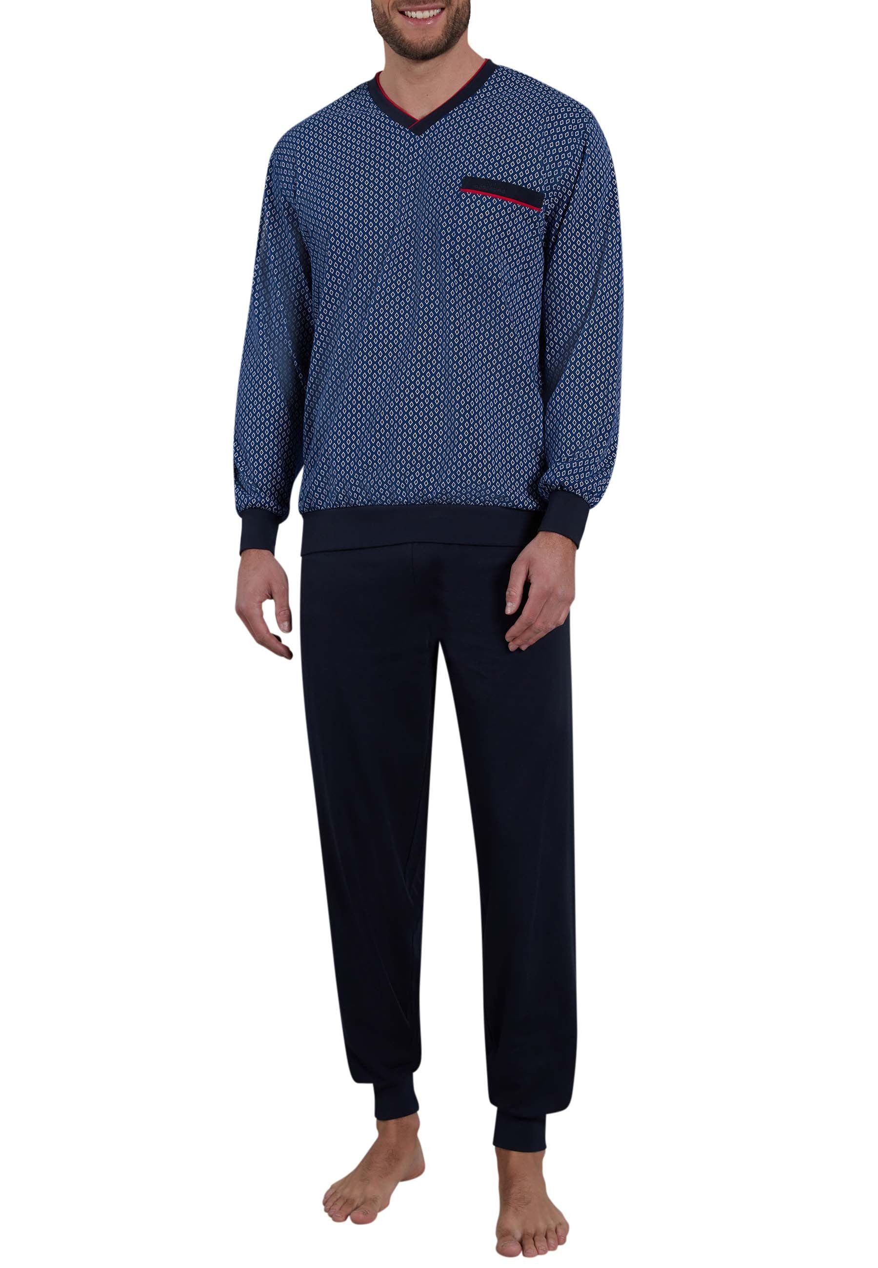 GÖTZBURG Pyjama Manhattan (2 tlg) V-Ausschnitt, günstig online kaufen