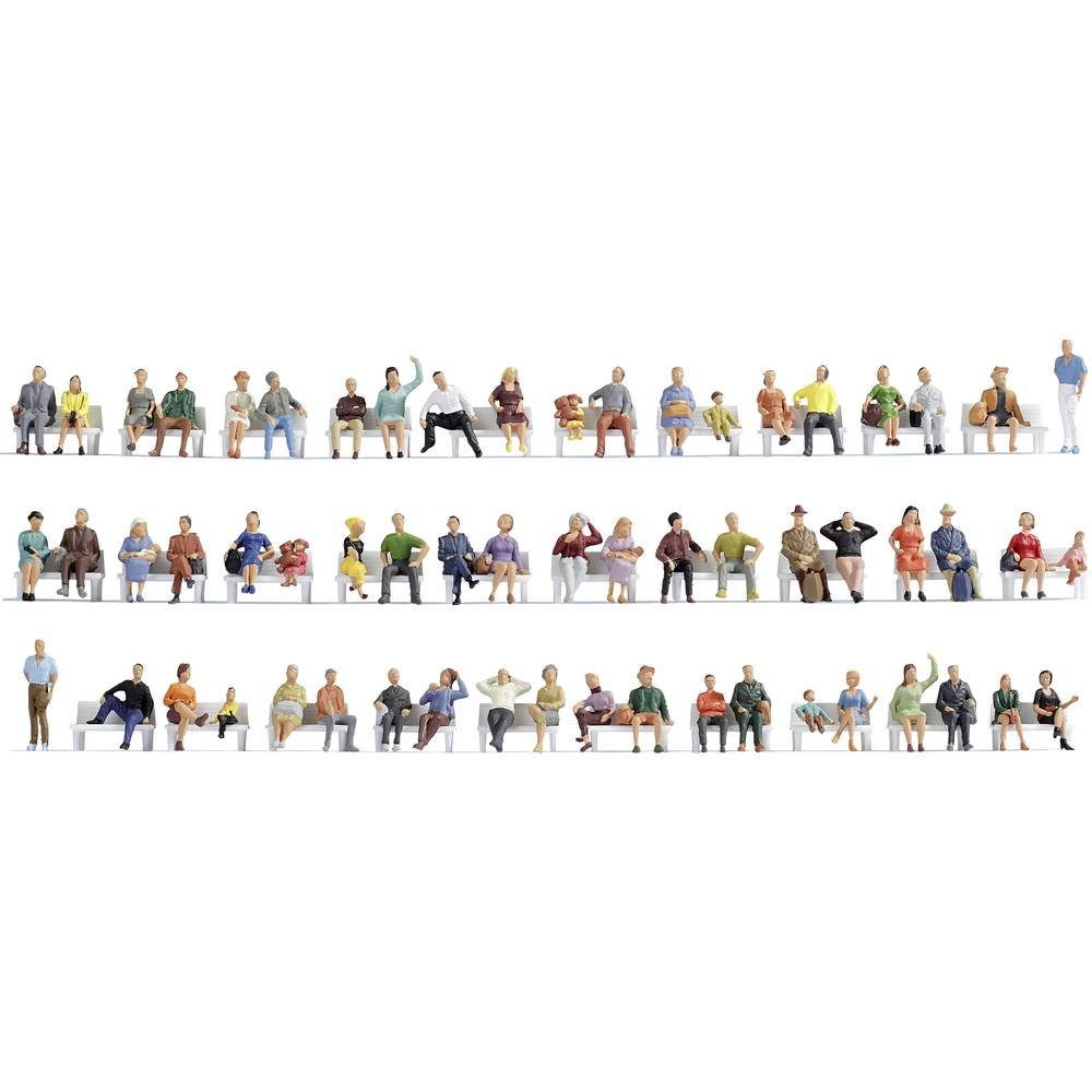 Modelleisenbahn-Figur N Hobby Mega-Spar-Set Sitzende