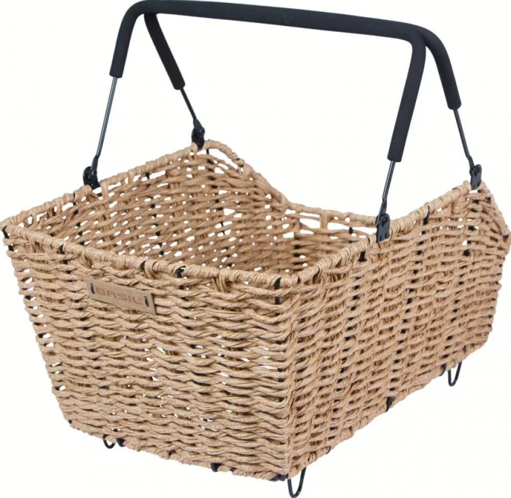 Basil Fahrradkorb BASIL Fahrradkorb Cento Rattan Look Multisystem NX - wetterfester HR-K