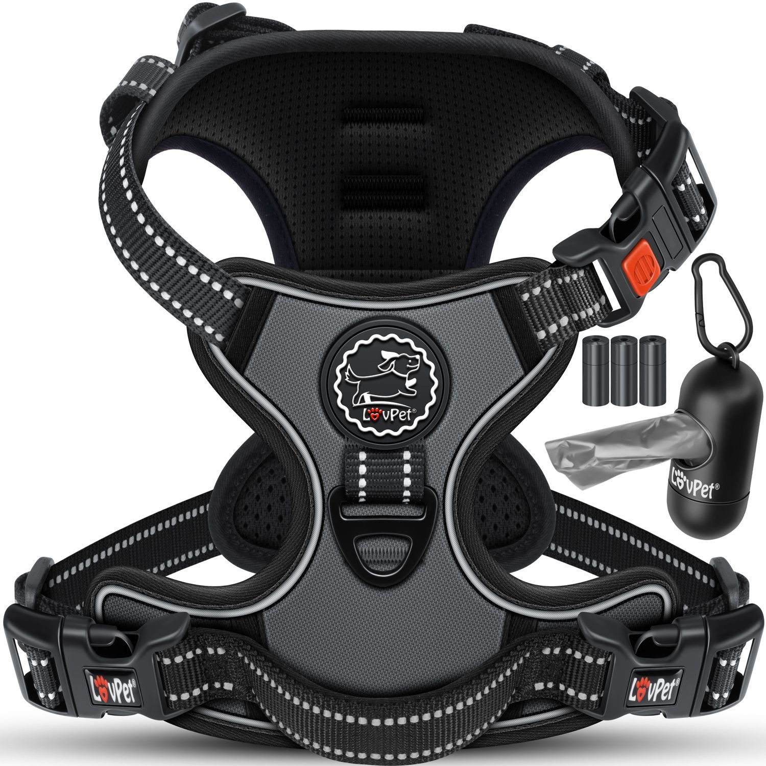 Lovpet Hunde-Geschirr, ohne Zug & würgen für Hunde & Welpen atmungsaktiv & günstig online kaufen