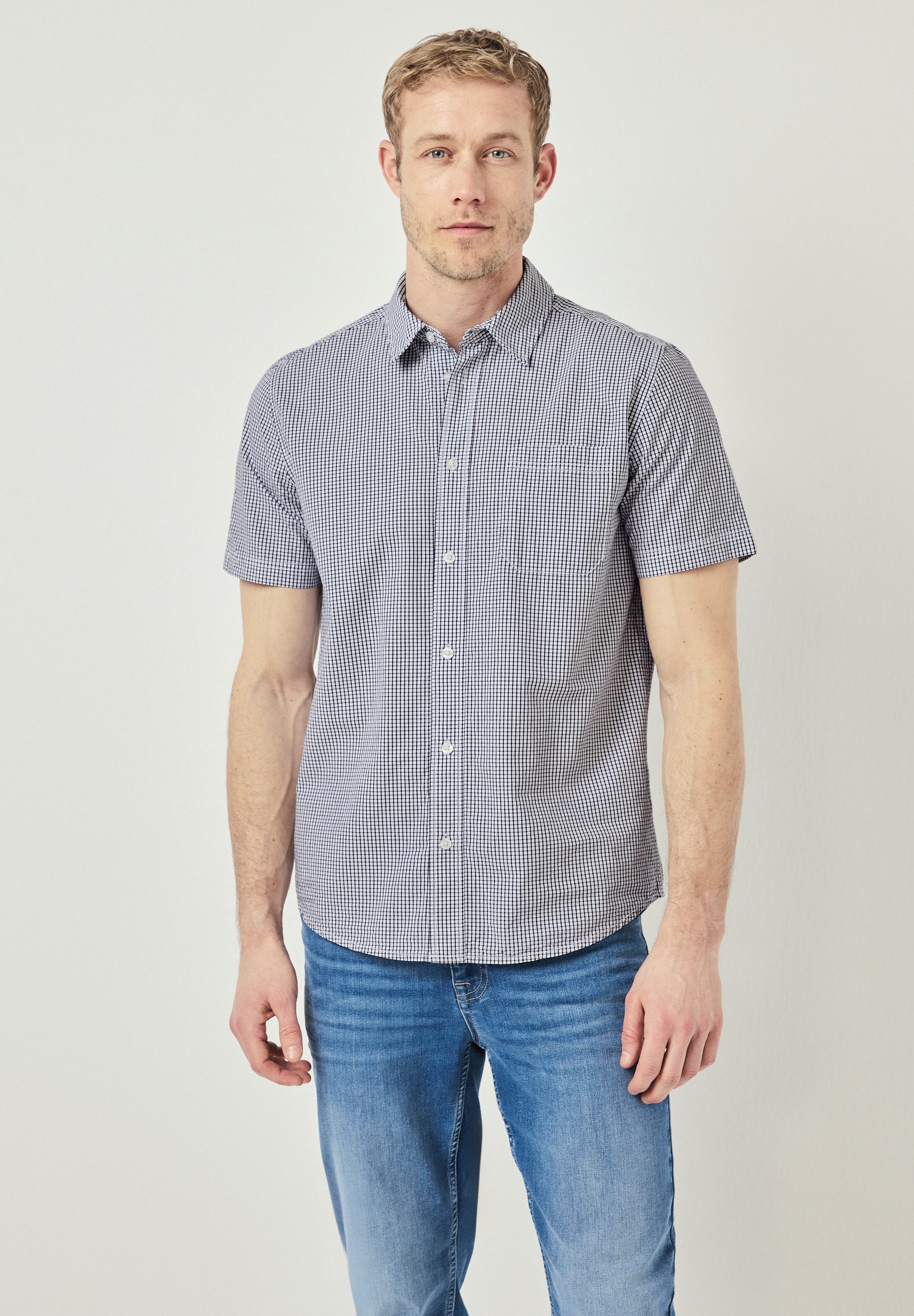 STREET ONE MEN Karohemd aus reiner günstig online kaufen