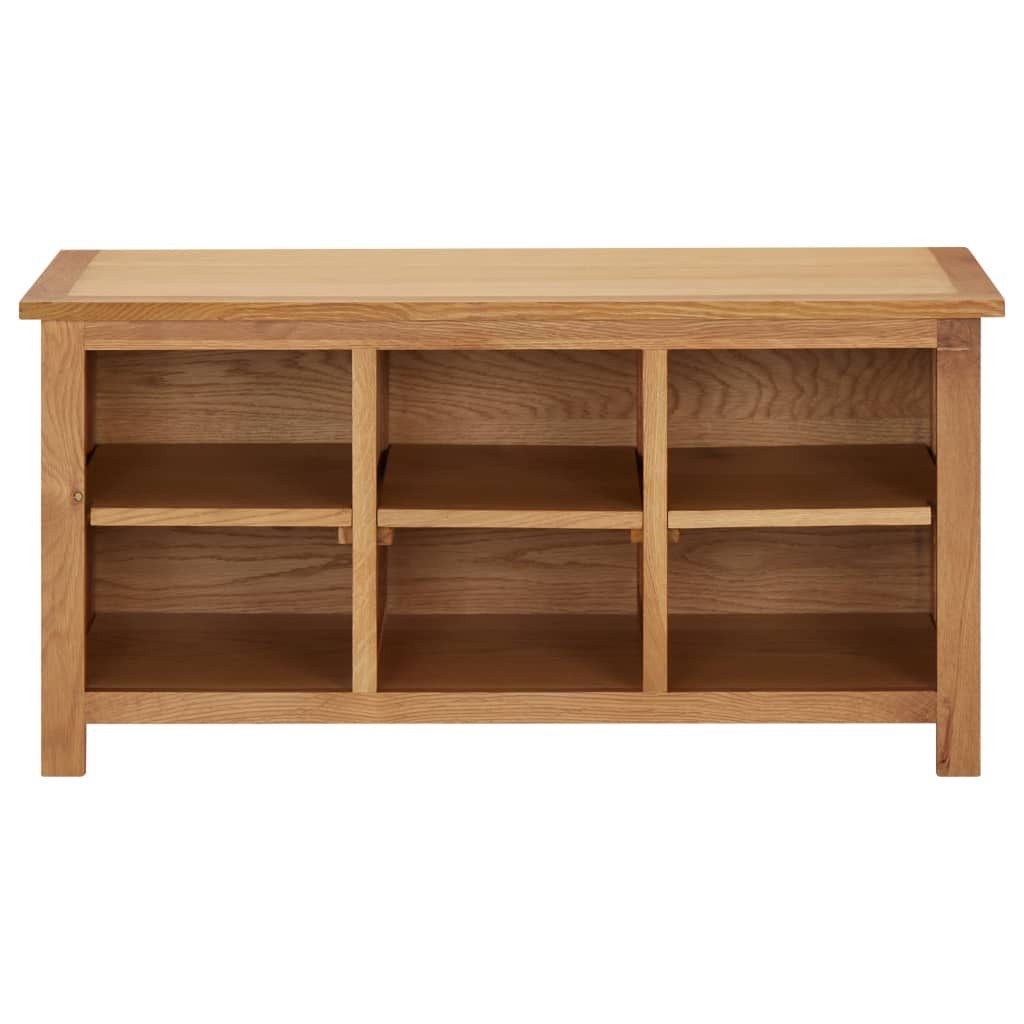 vidaXL Schuhschrank NA Schuhregal Schuhschrank Flurschrank Schuhbank 90x37x45 cm Eiche Mas