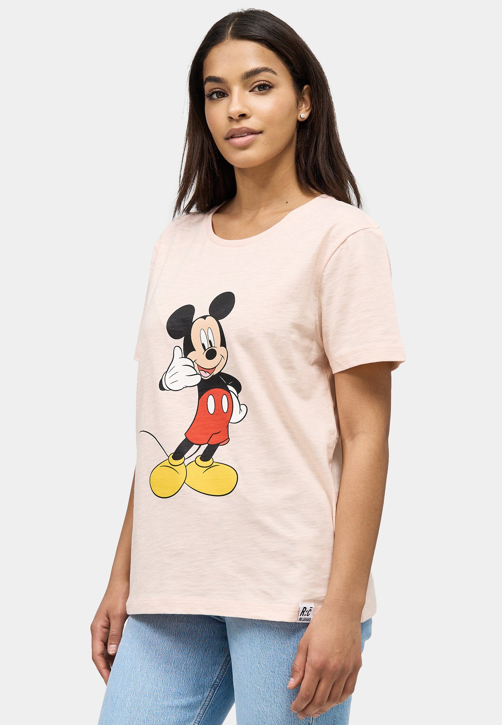 zertifizierte Bio-Baumwolle T-Shirt Pink Mickey GOTS Phone Recovered Mouse
