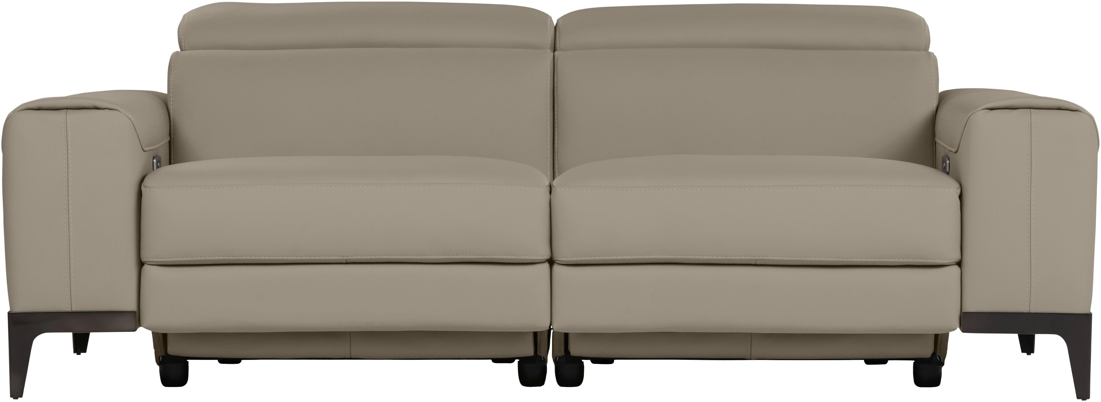 CALIA ITALIA 3-Sitzer Benja, Designsofa mit erstklassigen Komfortfunktionen zum Wohlfühlen, in Leder, mit elektrischer Relaxfunktion