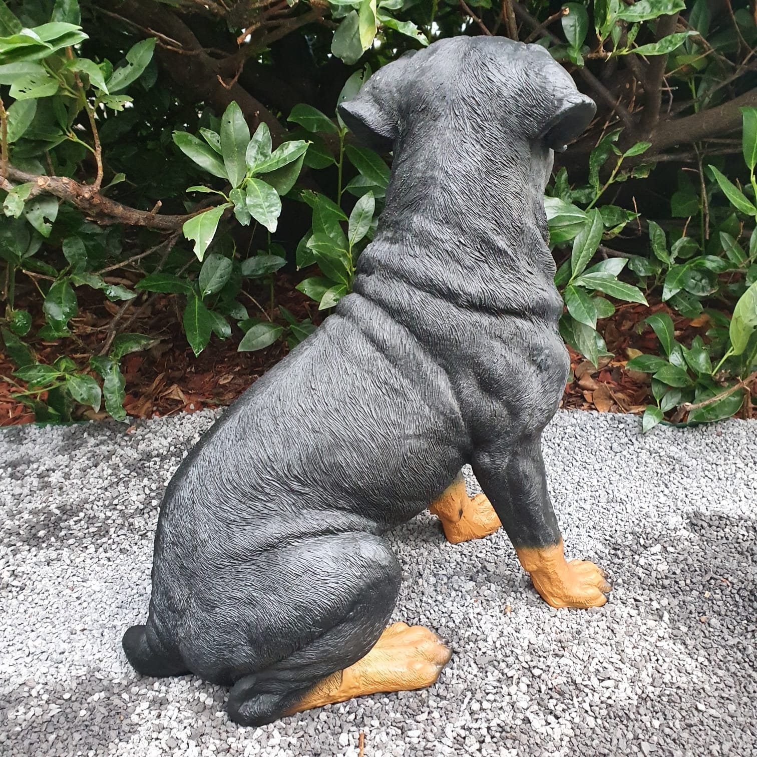 wetterfest Aspinaworld cm Figur Sitzende 50 Gartenfigur Rottweiler