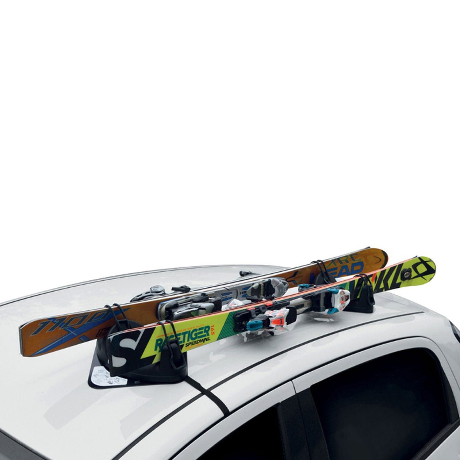 OMAC Dachträger Menabo Skiträger Magnetischer Snowboard Universal Abschließbar 2 tlg (2-St), Anti-Diebstahl-Schloss,Abnehmbar,Wasserdicht