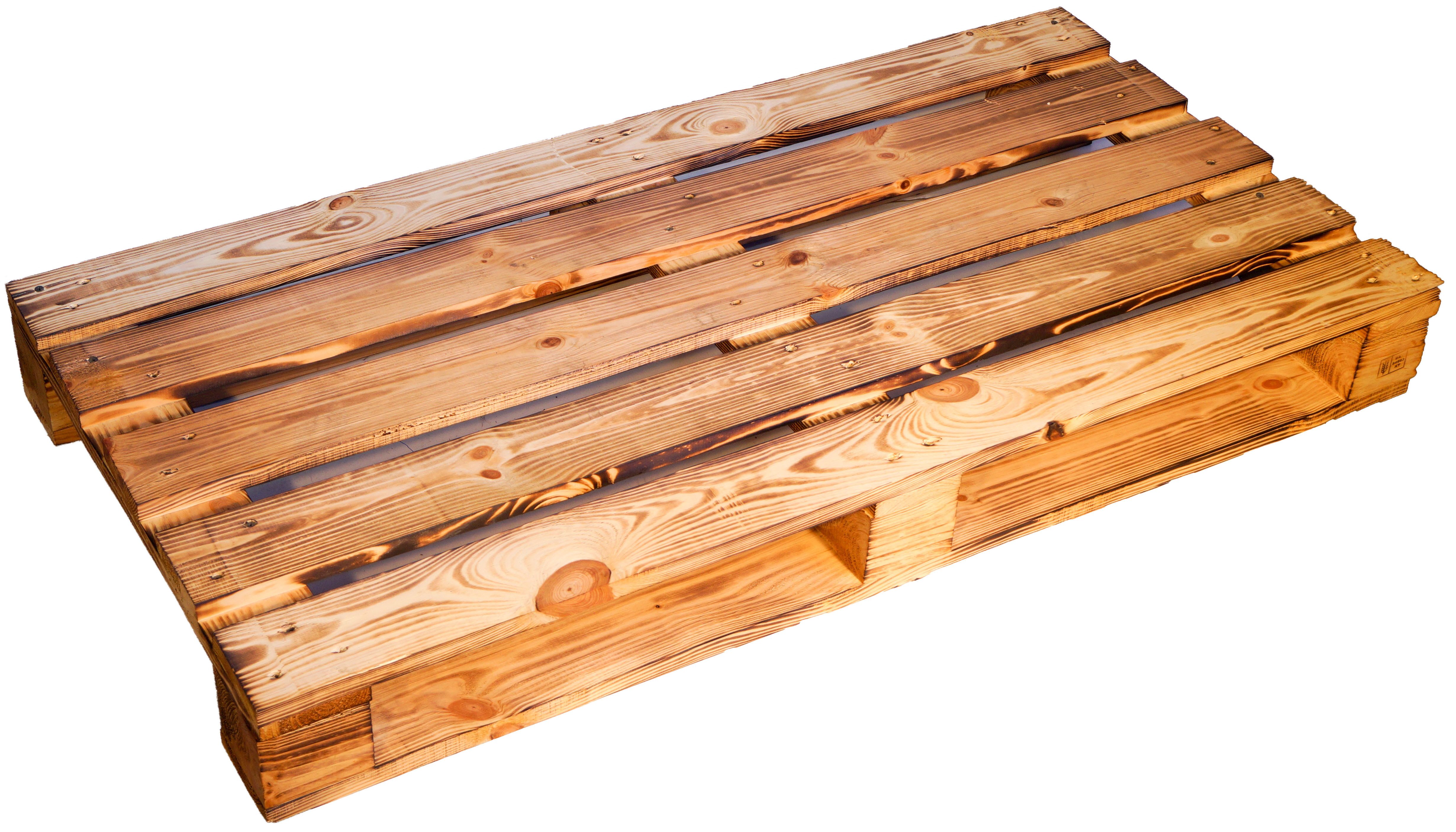 Kistenkolli Altes Land Allzweckkiste Palette 120 x 60 x 12 cm - geflammt