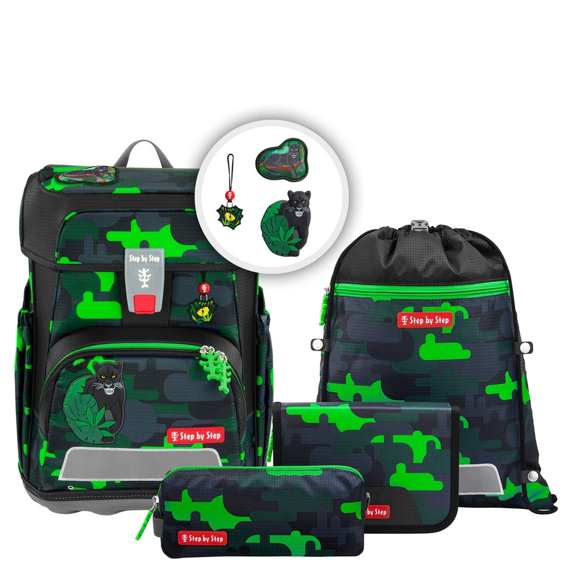 Step by Step Ранцы Cloud - Ранцы Set 5tlg. (Black Cat Chiko)