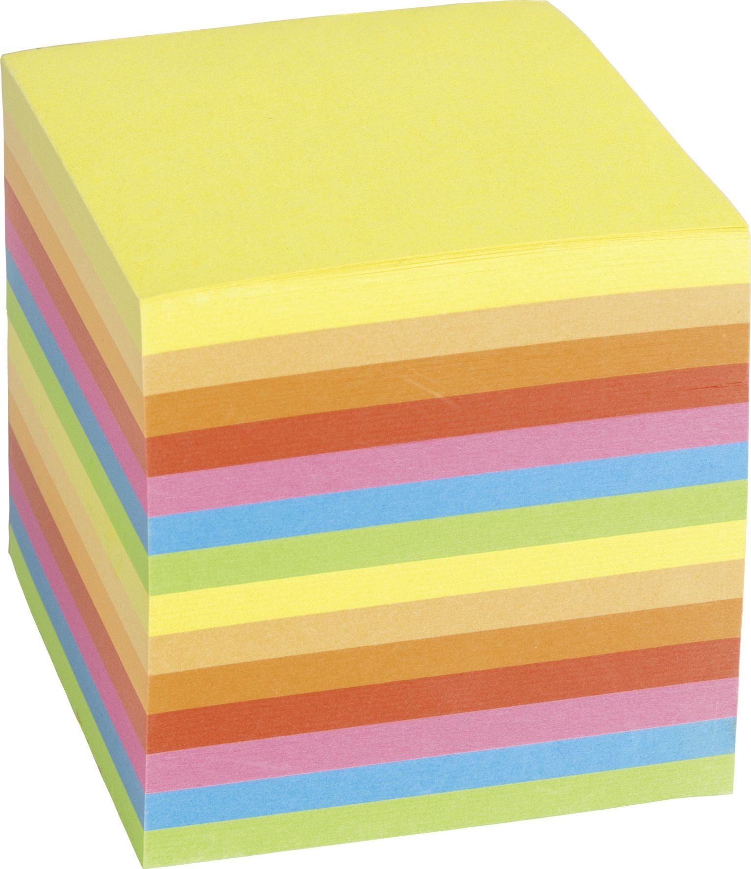 König & Ebhardt Notizzettel Ersatzeinlage für Zettelklotz 9x9x9cm farbig 700 Blatt (12 Stück)