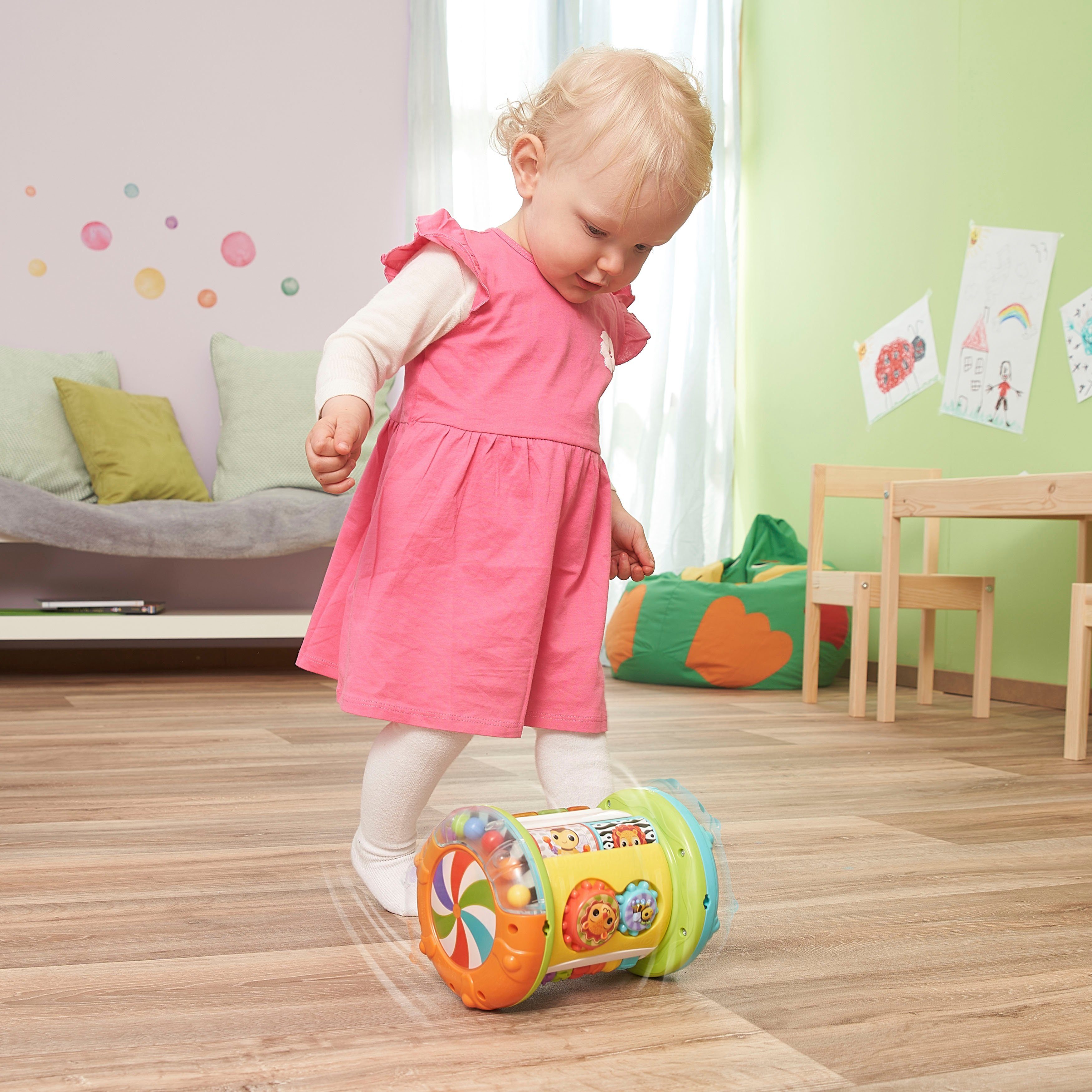 Vtech® Lernspielzeug Vtech Baby, 3in1 Rollende Entdecker-Trommel